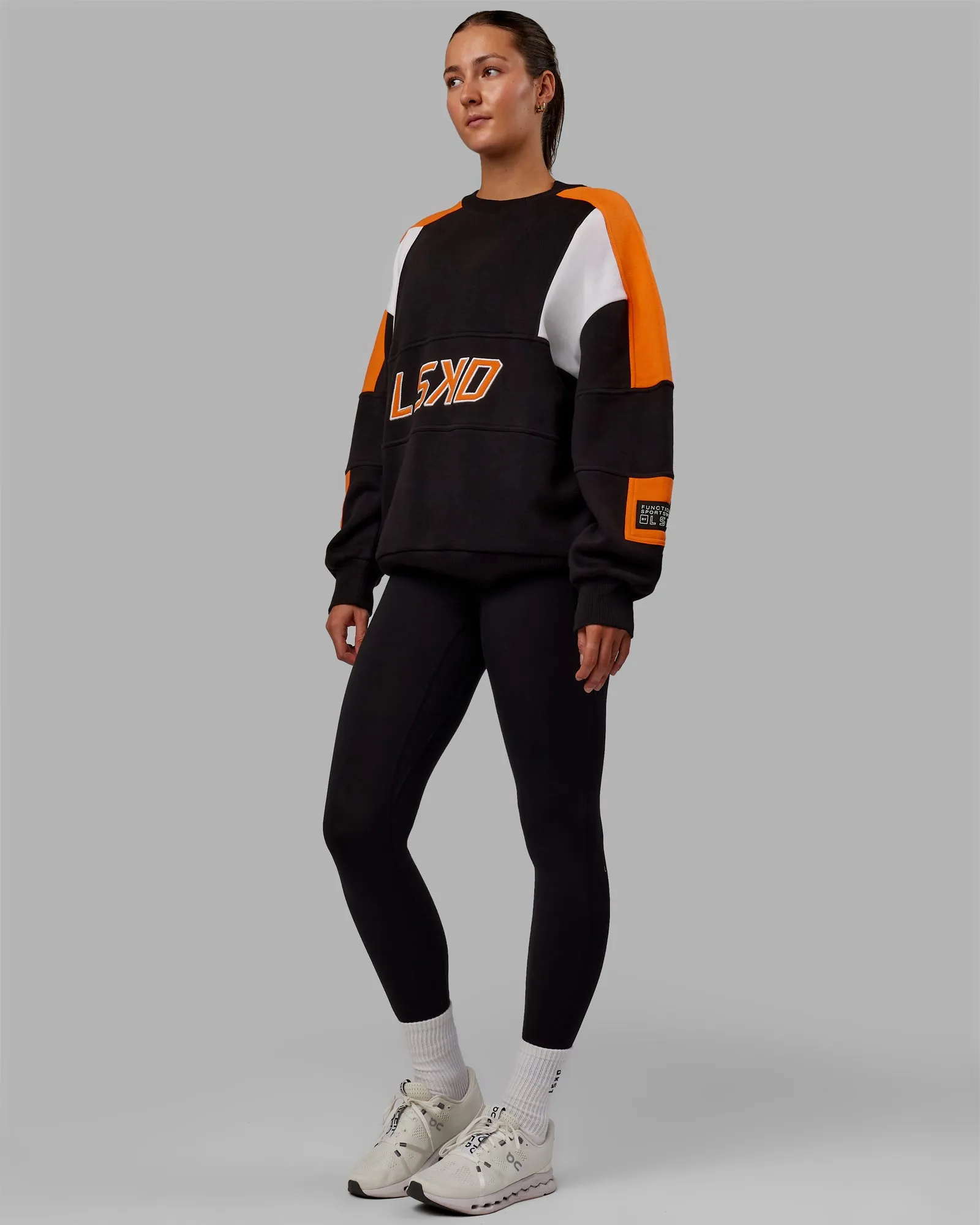Slam Sweater Oversize - Black-Ultra Orange sold by LSKD product image thumbnail 5