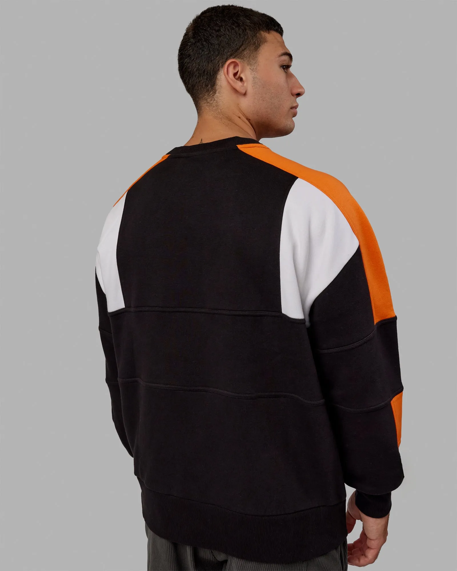 Slam Sweater Oversize - Black-Ultra Orange sold by LSKD product image thumbnail 4