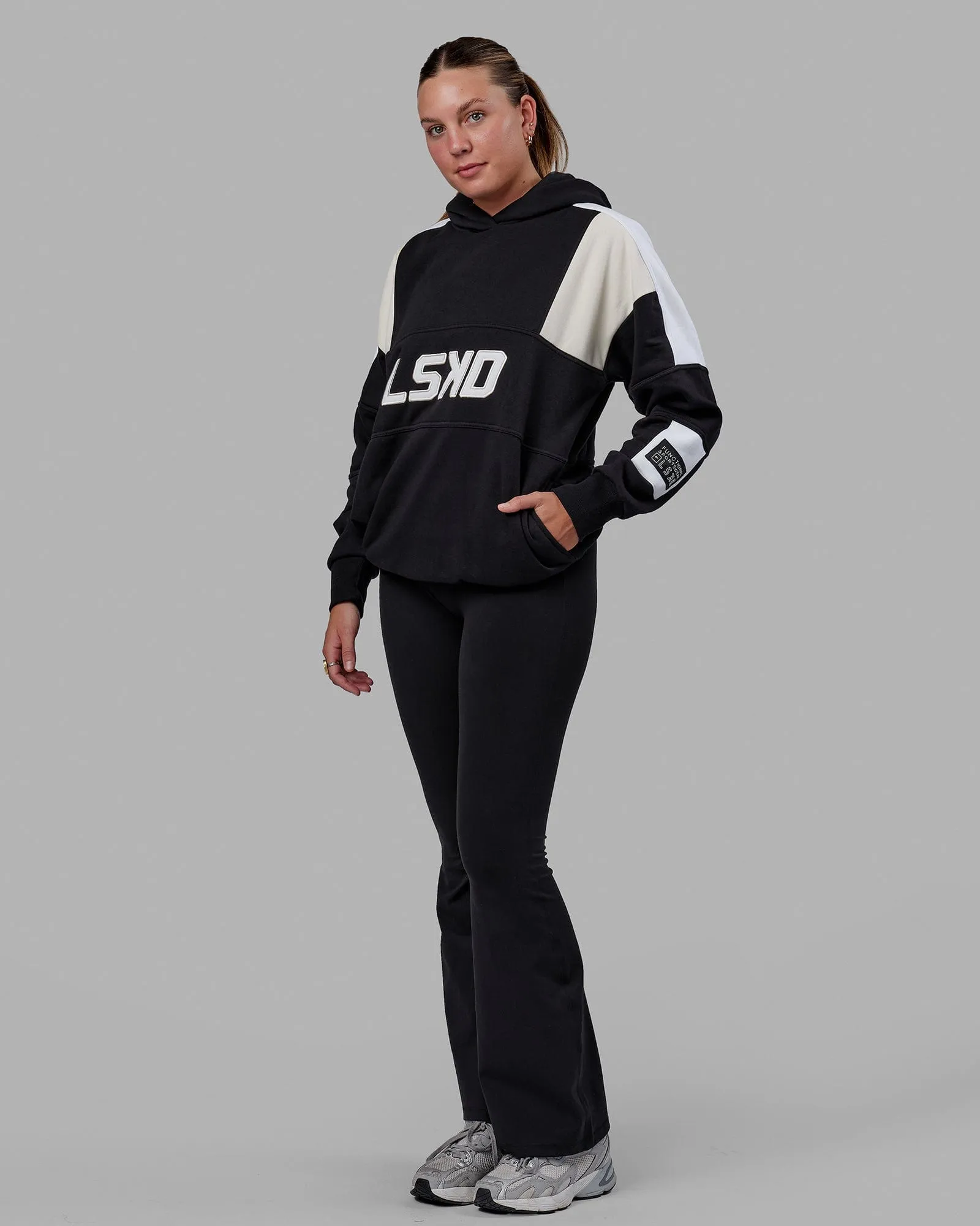 Unisex Slam Hoodie Oversize - Black-Bone sold by LSKD product image thumbnail 4