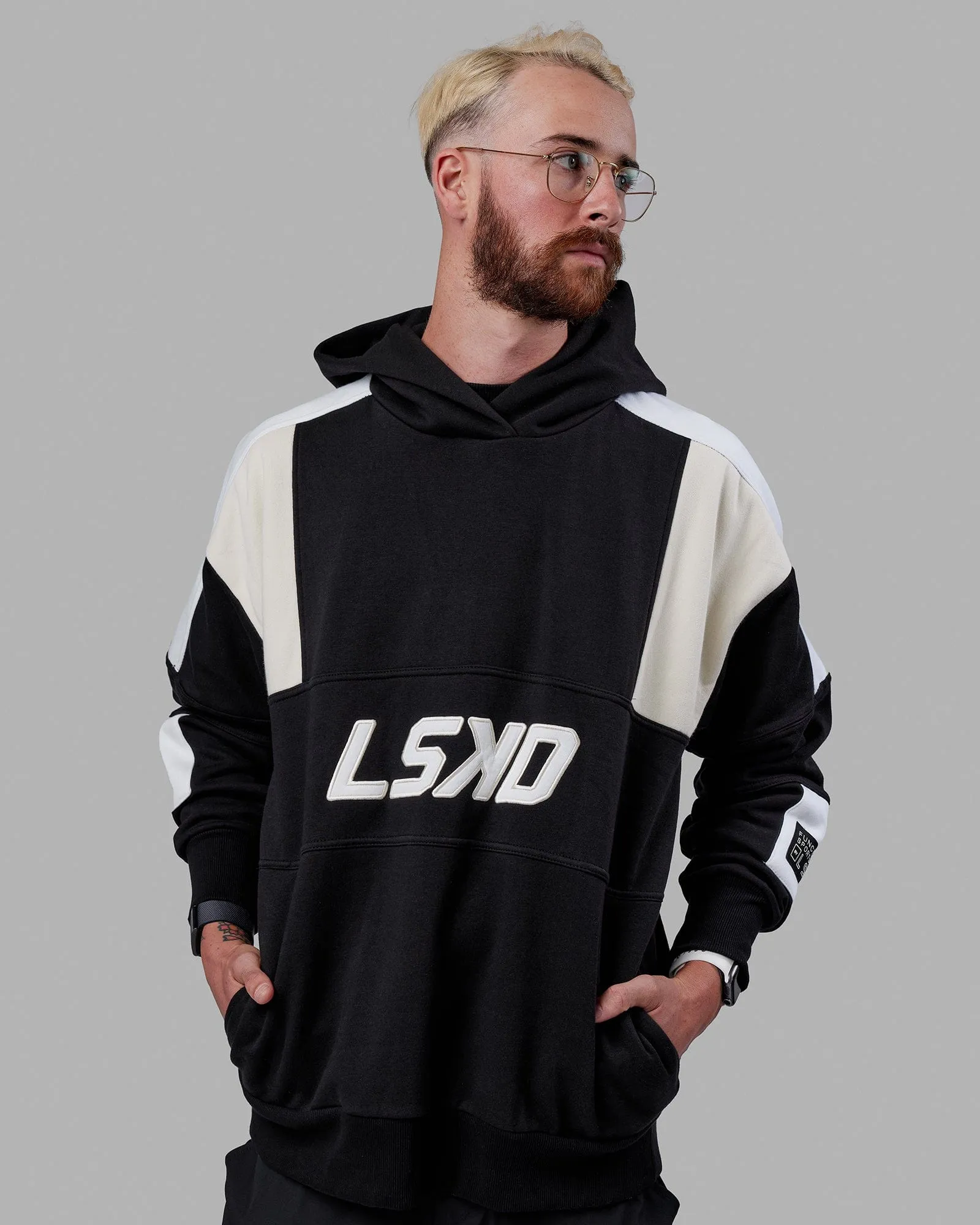 Unisex Slam Hoodie Oversize - Black-Bone sold by LSKD product image thumbnail 3