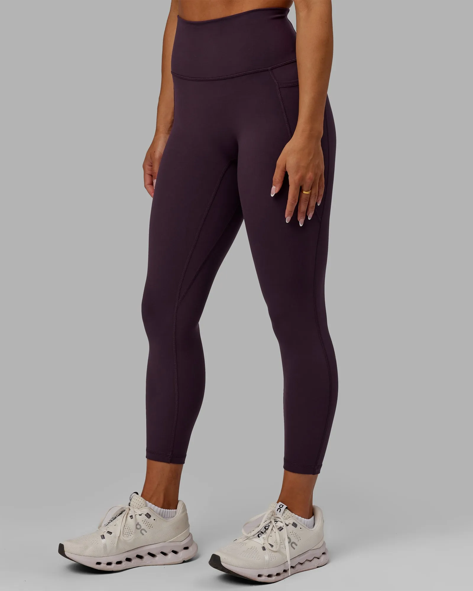 Fusion 7/8 Length Tights - Midnight Plum sold by LSKD product image thumbnail 3