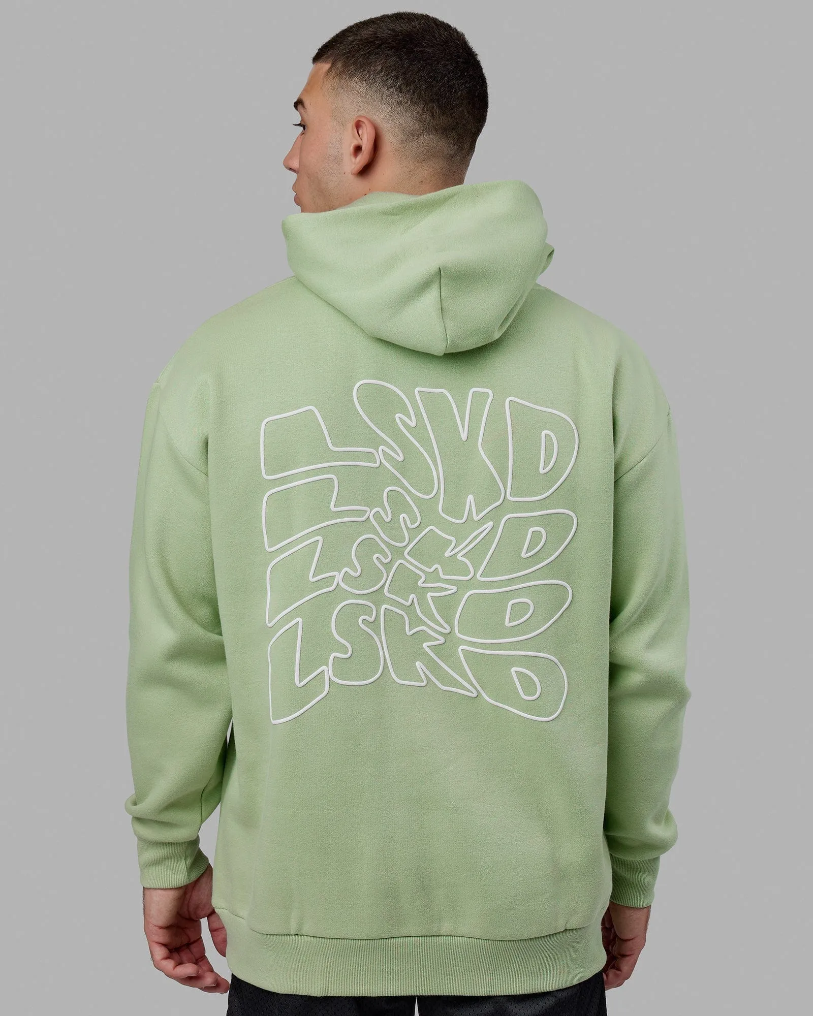Unisex Mad Happy Hoodie Oversize - Green Fig sold by LSKD product image thumbnail 2