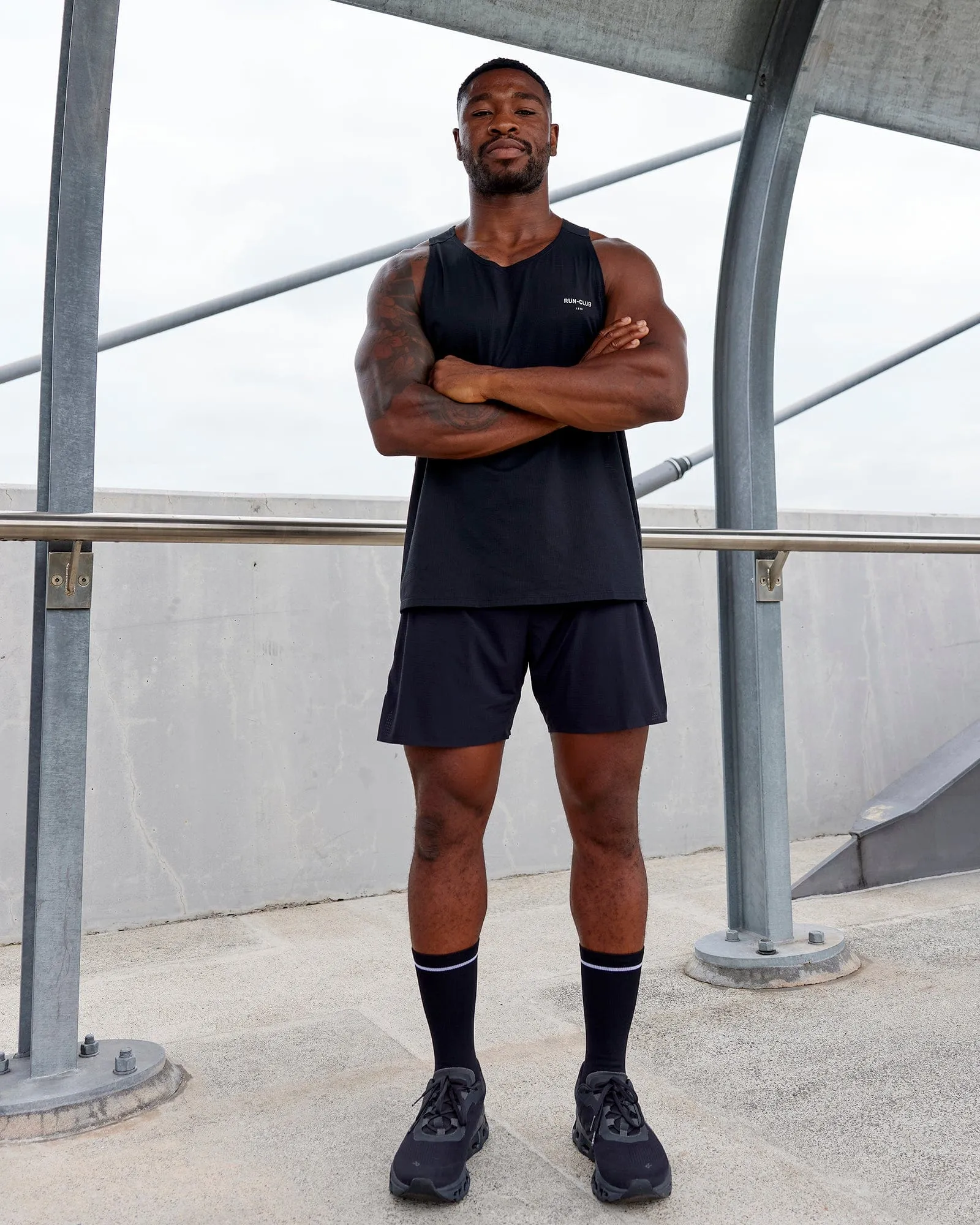 RUN–CLUB Performance Tank - Black sold by LSKD product image thumbnail 3