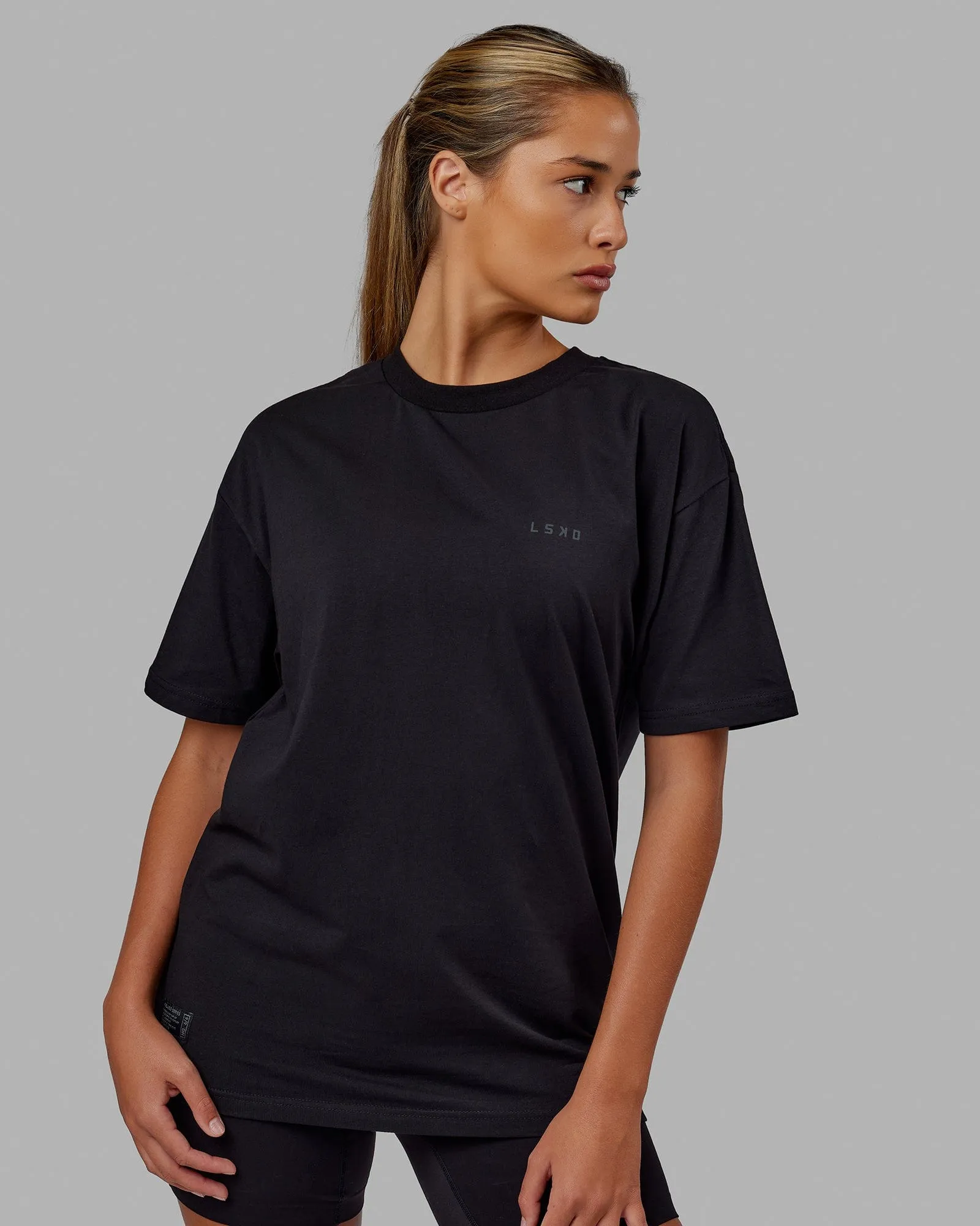 VS6 FLXCotton Tee Oversize - Triple Black sold by LSKD product image thumbnail 2