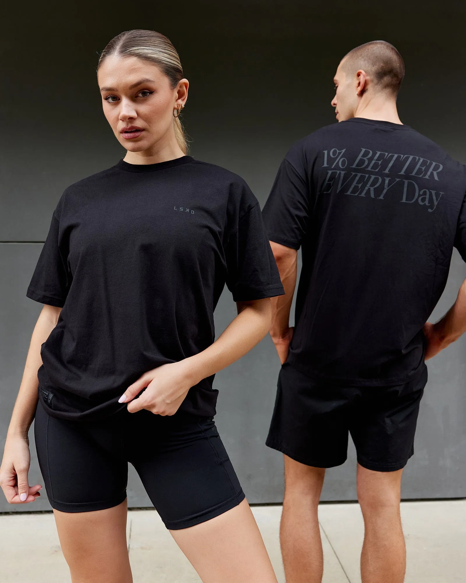 VS6 FLXCotton Tee Oversize - Triple Black sold by LSKD product image thumbnail 5