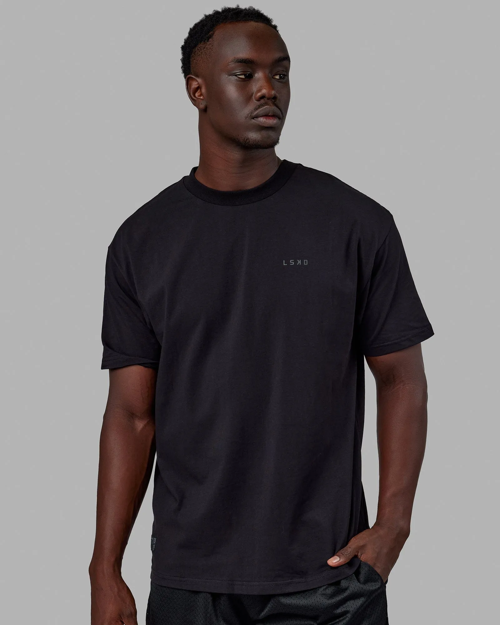 VS6 FLXCotton Tee Oversize - Triple Black sold by LSKD product image thumbnail 3