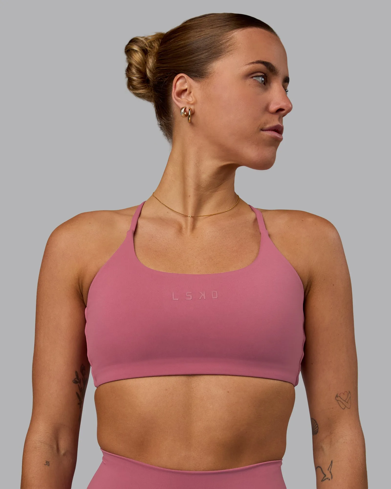 Twist Sports Bra - Mauve Haze sold by LSKD product image thumbnail 4
