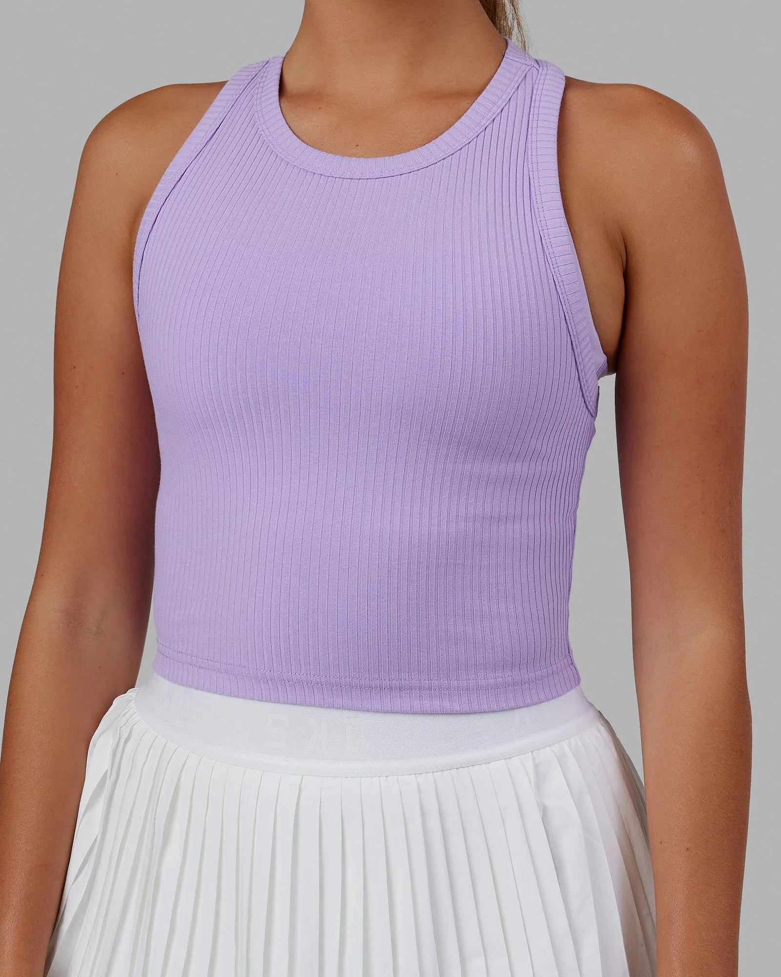 Squad Ribbed Tank - Pale Lilac sold by LSKD product image thumbnail 4