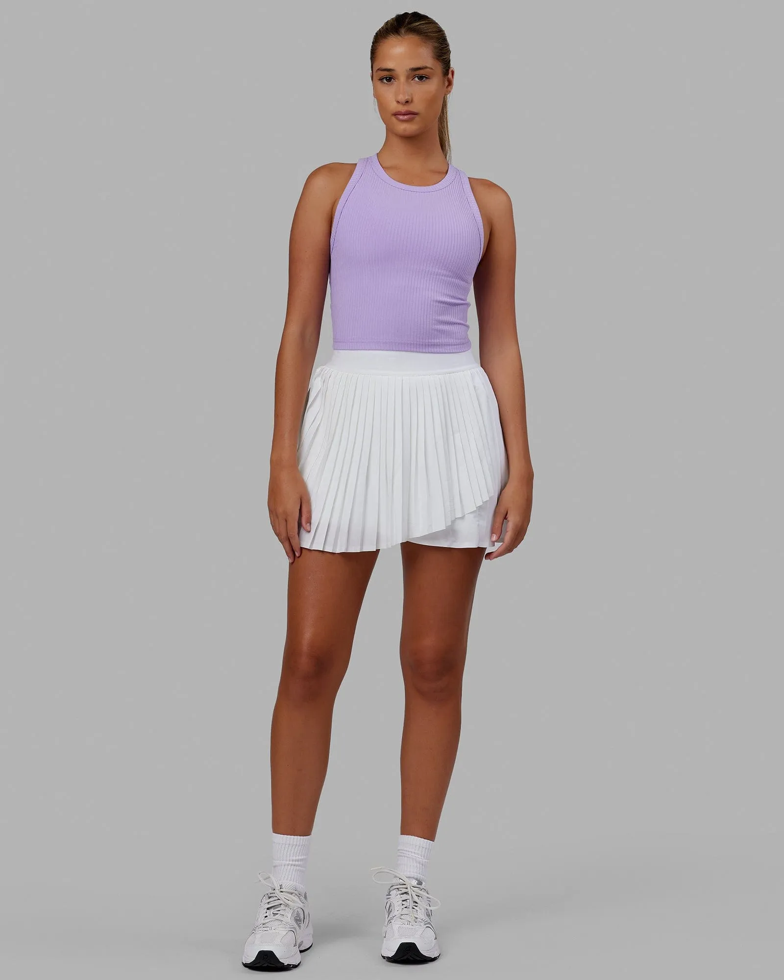Squad Ribbed Tank - Pale Lilac sold by LSKD product image thumbnail 2