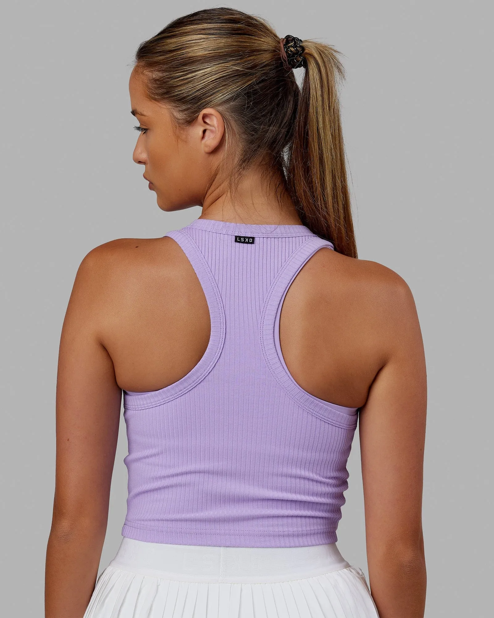 Squad Ribbed Tank - Pale Lilac sold by LSKD product image thumbnail 5