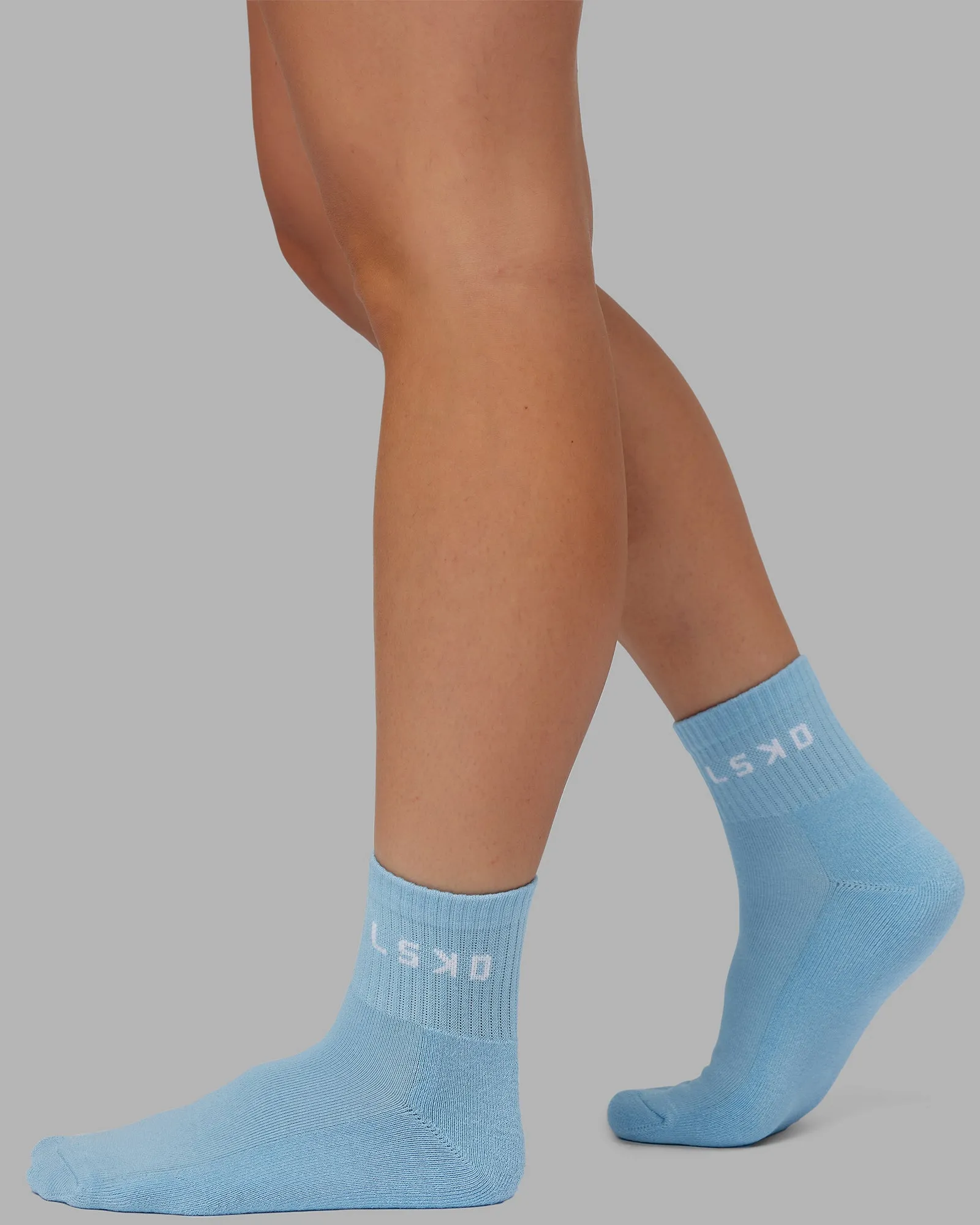 Daily Quarter Sock 3 Pack - Glacial Blue-Surf Spray-Mellow Peach sold by LSKD product image thumbnail 2