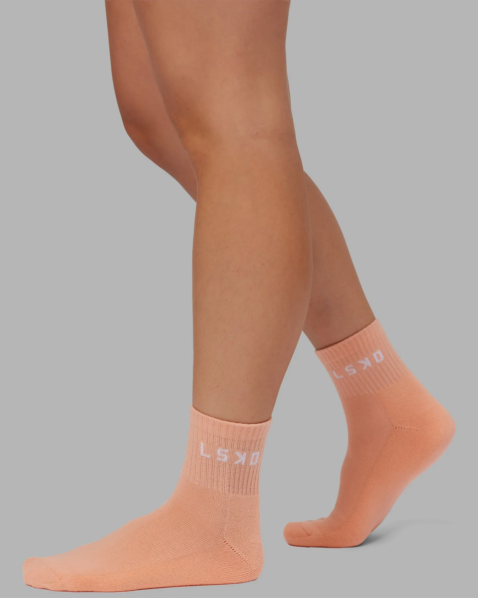 Daily Quarter Sock 3 Pack - Glacial Blue-Surf Spray-Mellow Peach sold by LSKD product image thumbnail 4