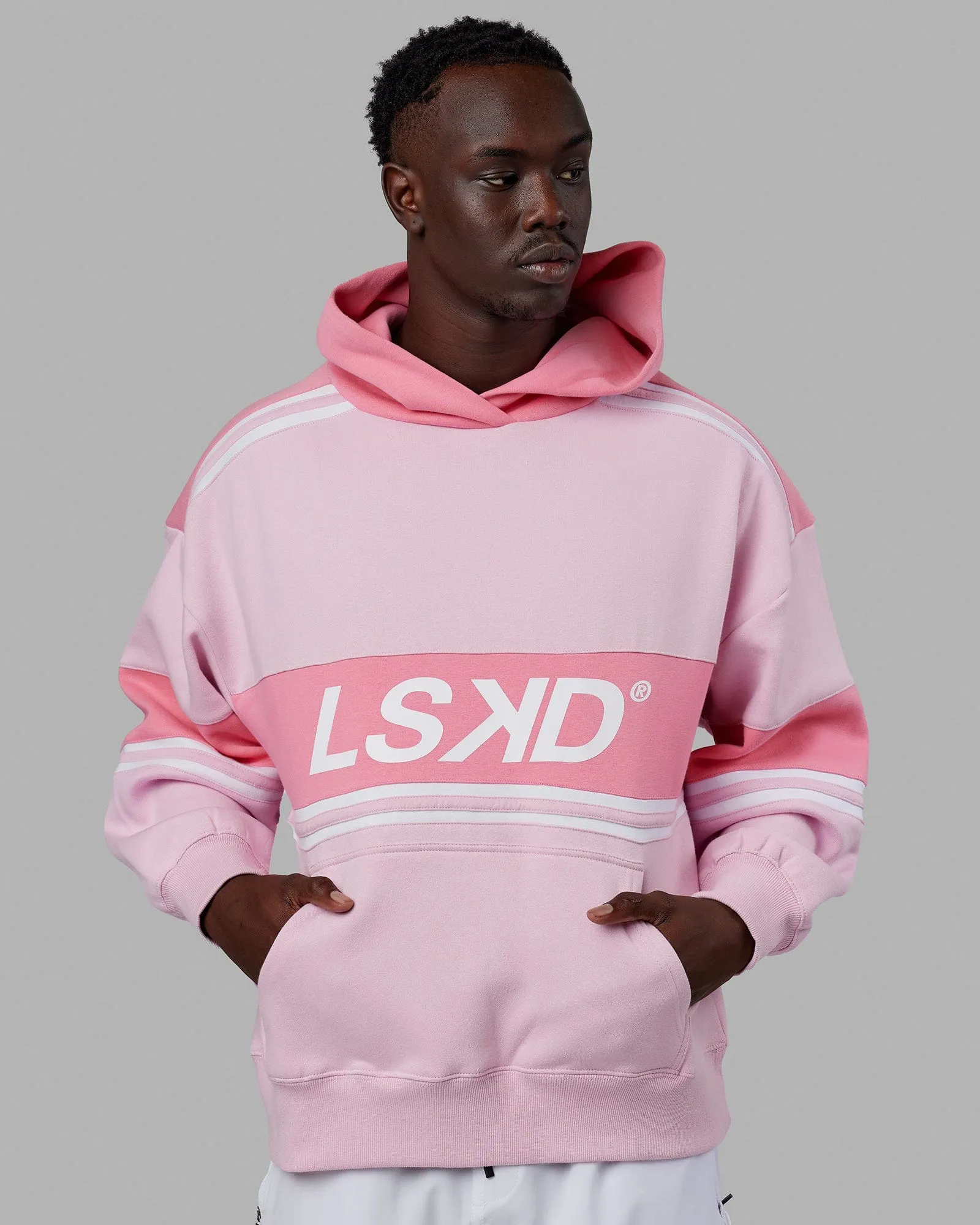 Unisex A-Team Hoodie Oversize - Petal Pink-Peony Pink sold by LSKD product image thumbnail 3