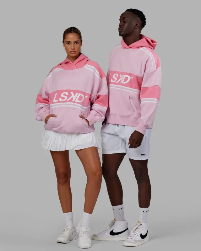 Unisex A-Team Hoodie Oversize - Petal Pink-Peony Pink sold by LSKD