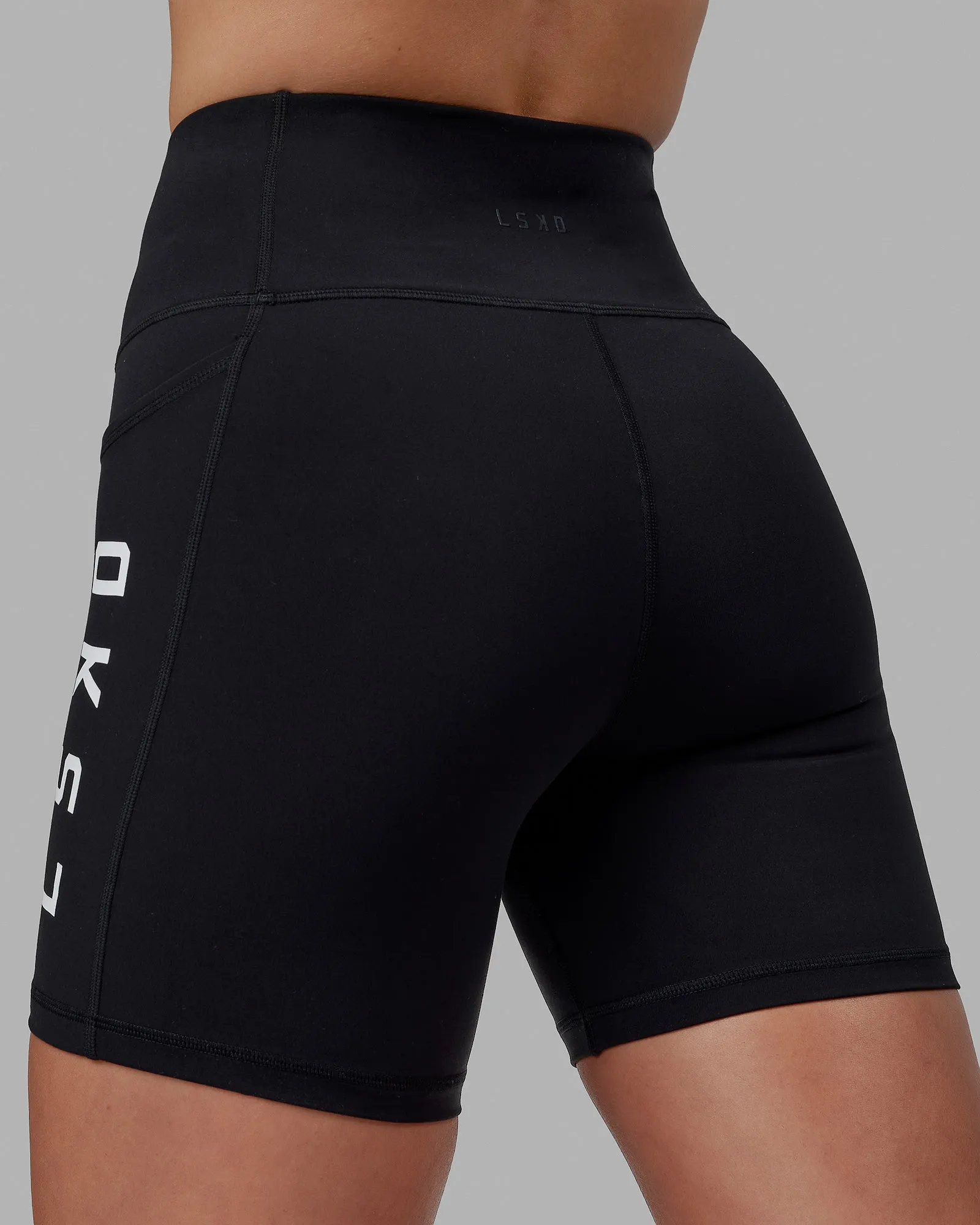 Rep Mid Short Tight - Black-White sold by LSKD product image thumbnail 5