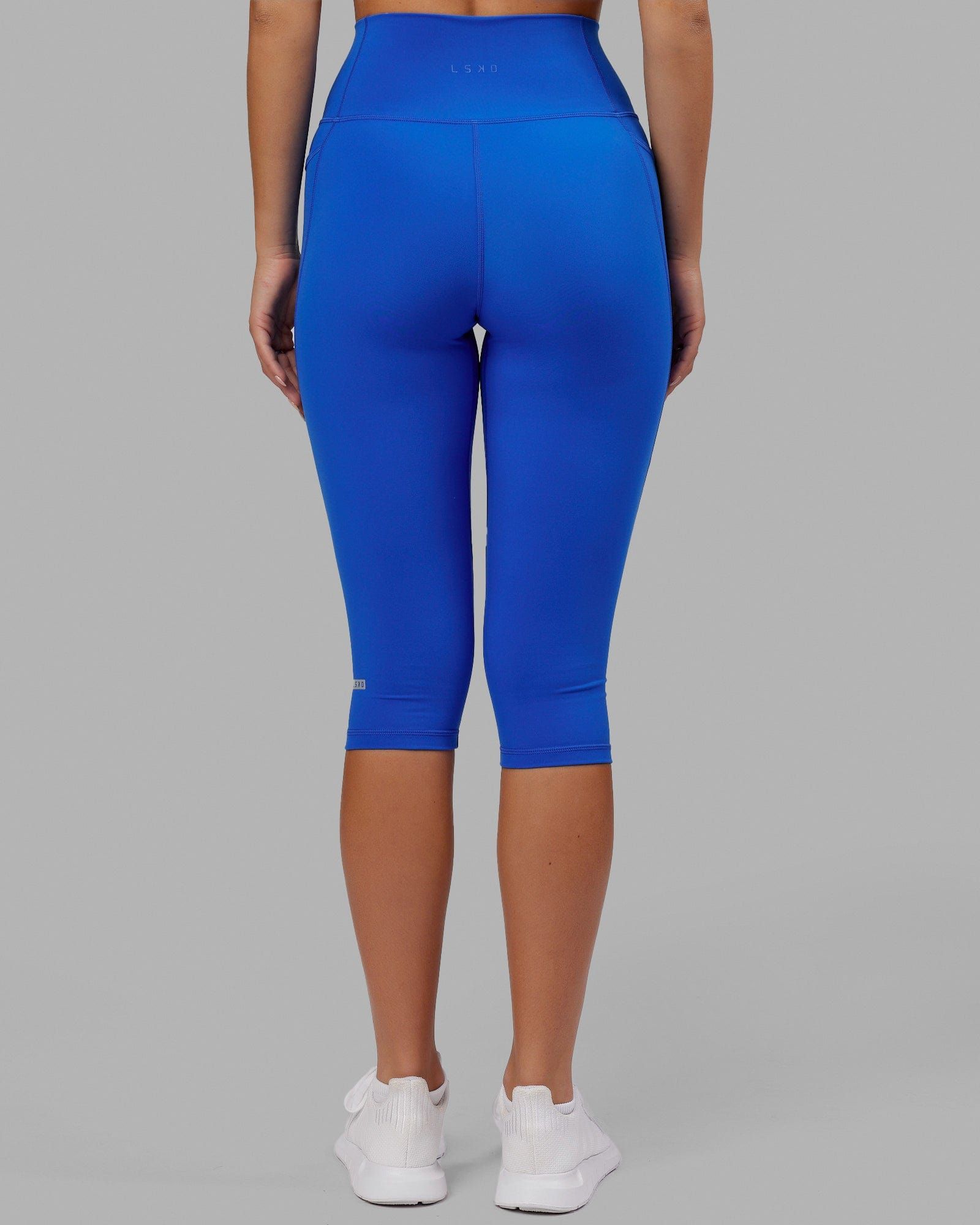 Fusion 3/4 Length Tights - Strong Blue sold by LSKD product image thumbnail 3
