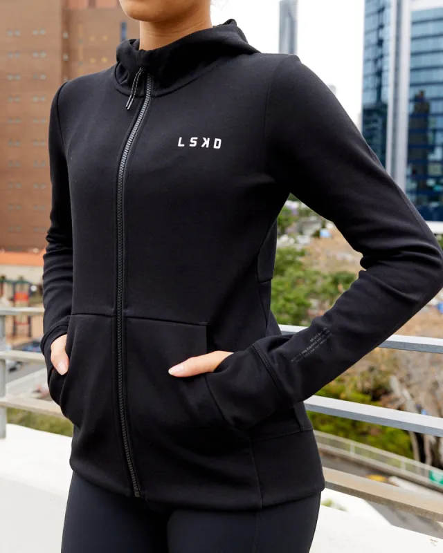 Athlete ForgedFleece Zip Through Hoodie - Black sold by LSKD