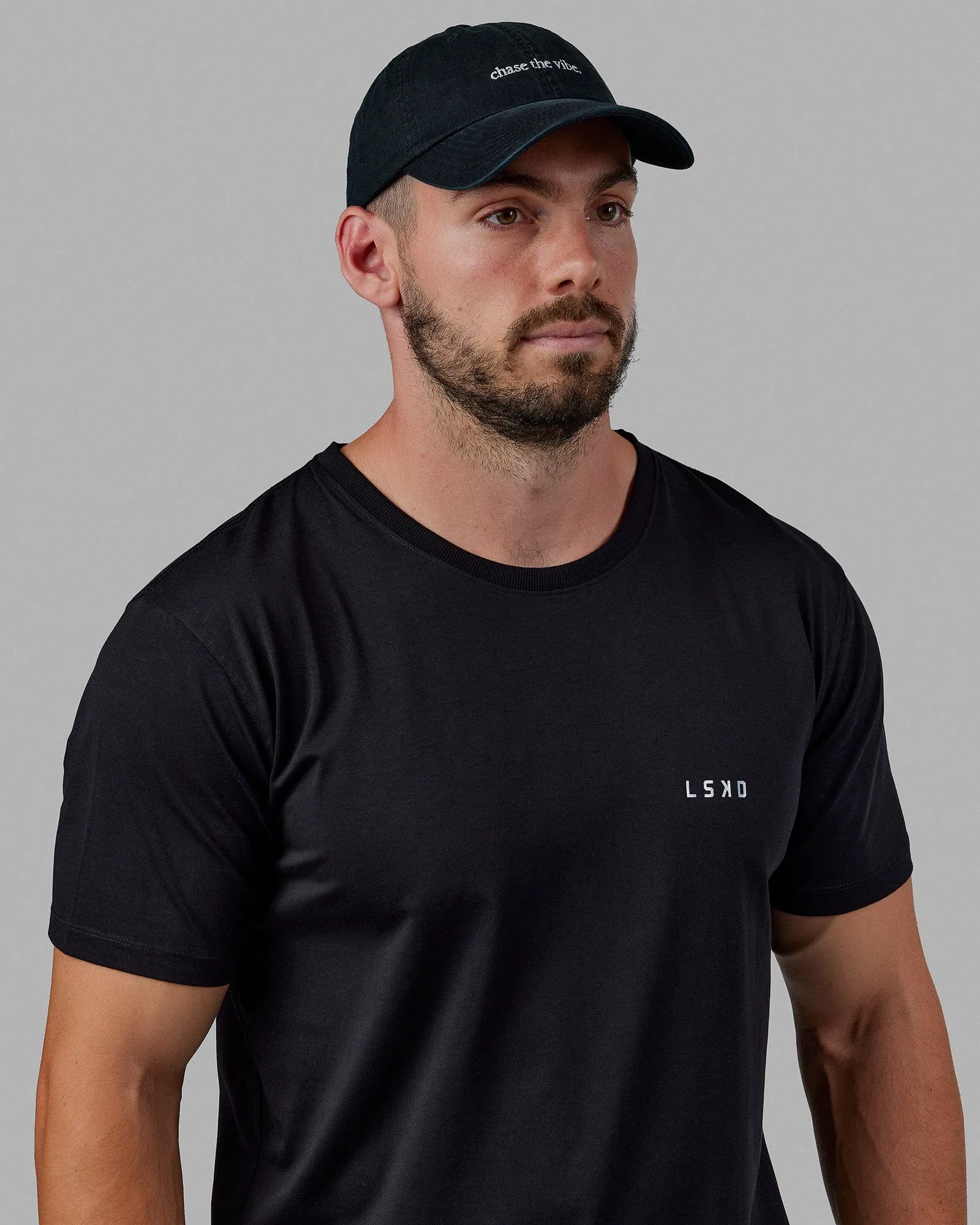 Washed Chase The Vibe Cap - Black-White sold by LSKD product image thumbnail 4