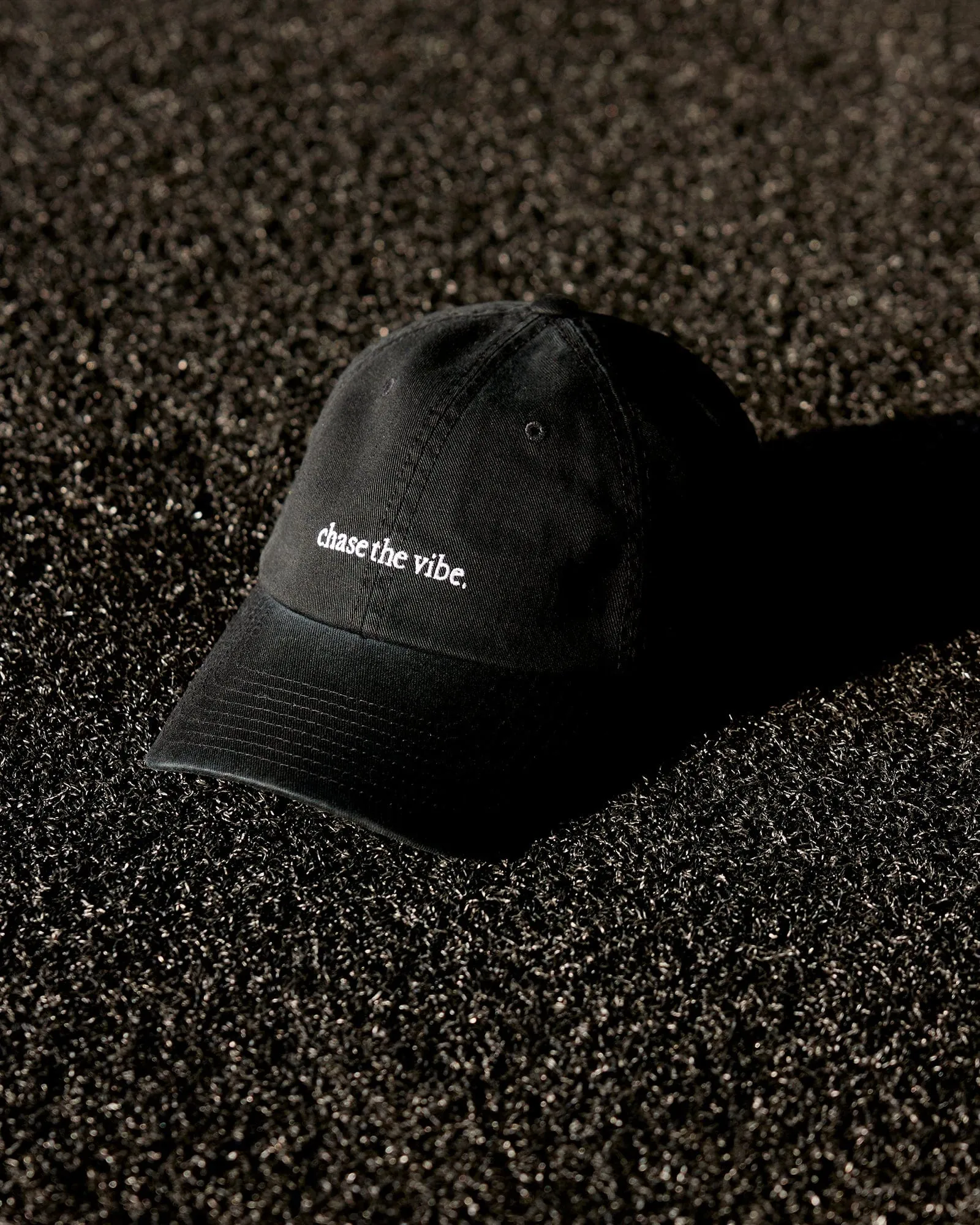 Washed Chase The Vibe Cap - Black-White sold by LSKD product image thumbnail 3
