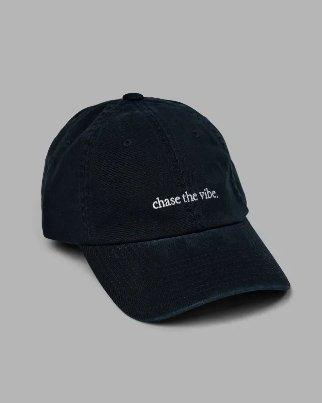 Washed Chase The Vibe Cap - Black-White sold by LSKD