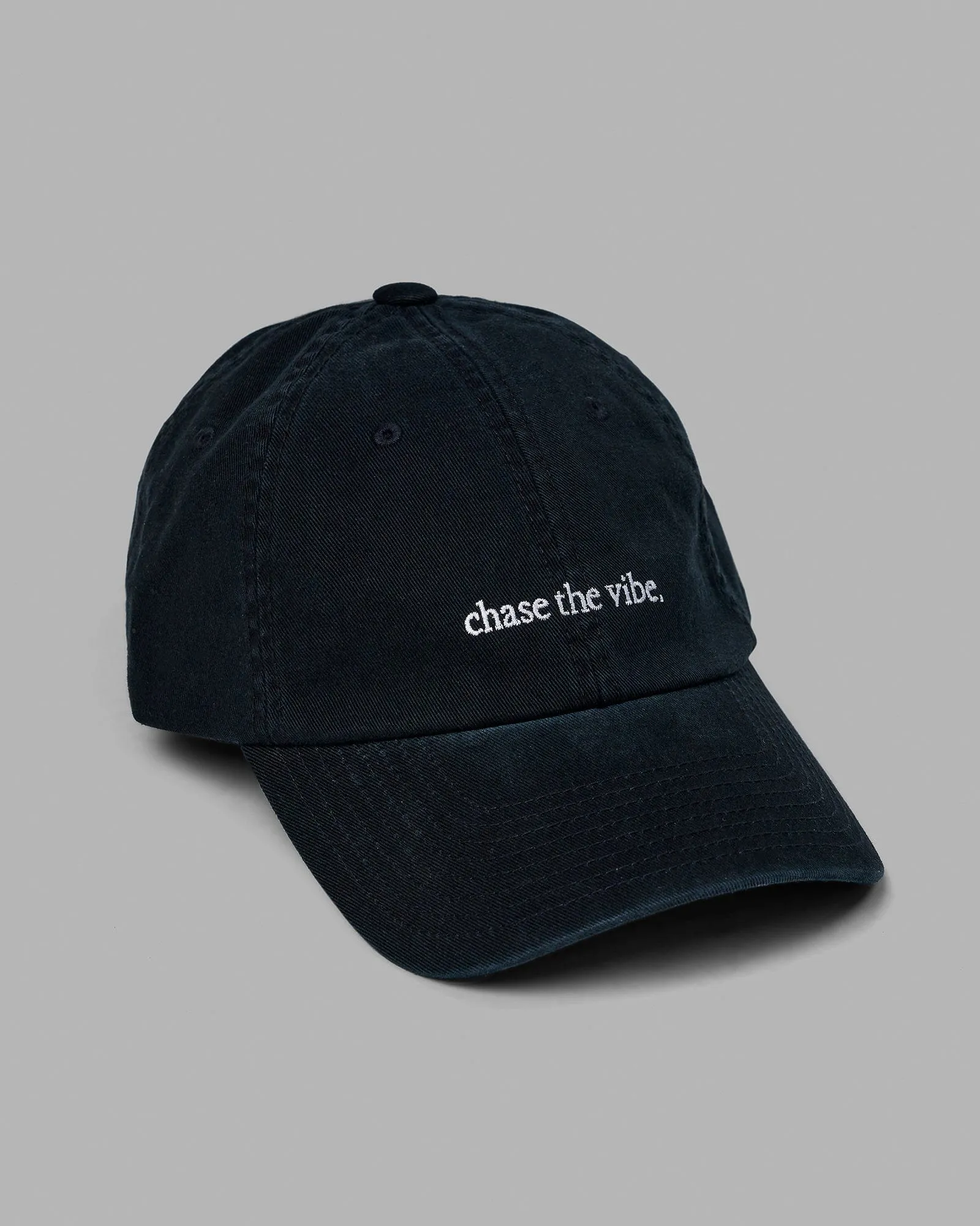 Washed Chase The Vibe Cap - Black-White sold by LSKD