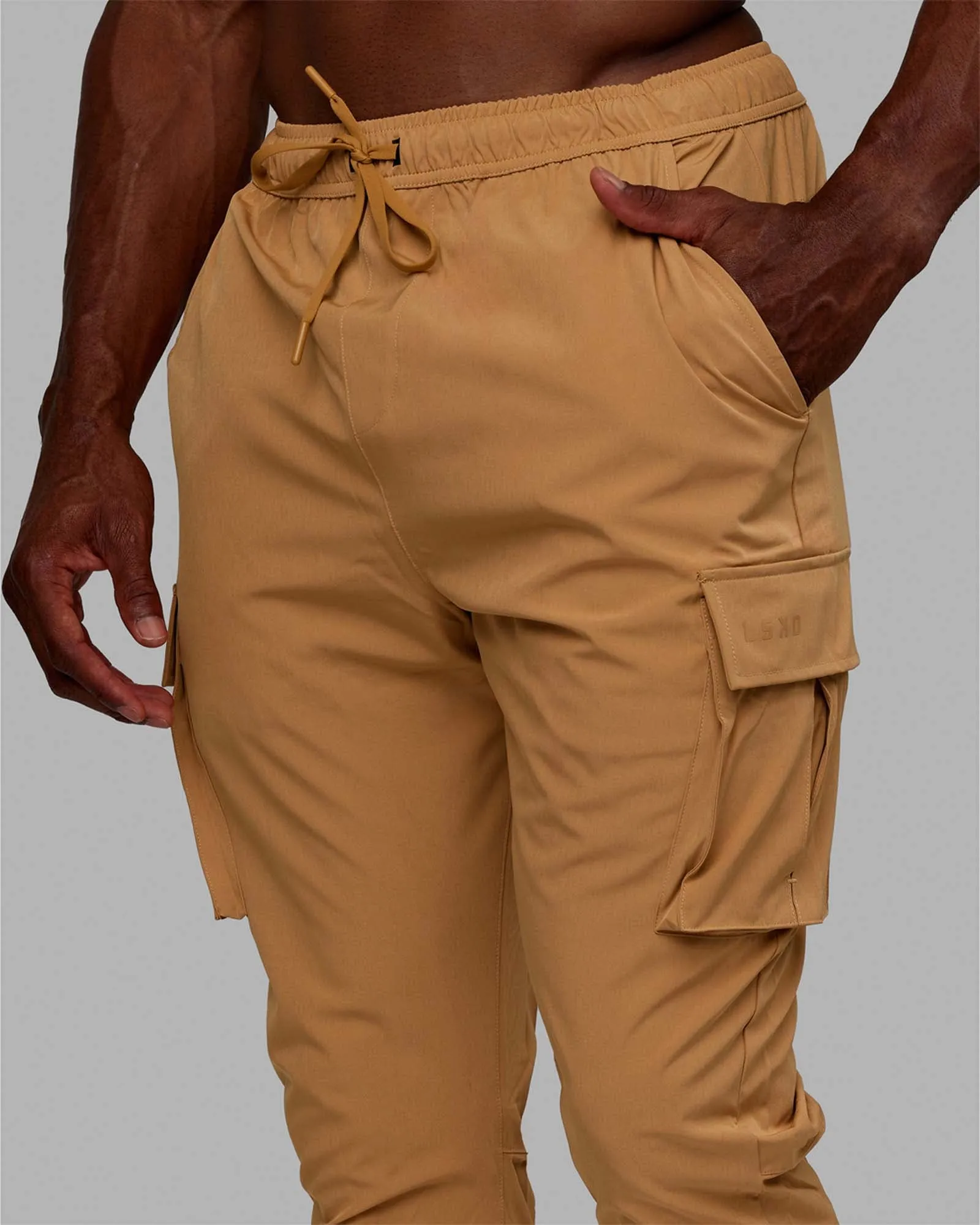 Energy Stretch Performance Cargo Joggers - Latte sold by LSKD product image thumbnail 3