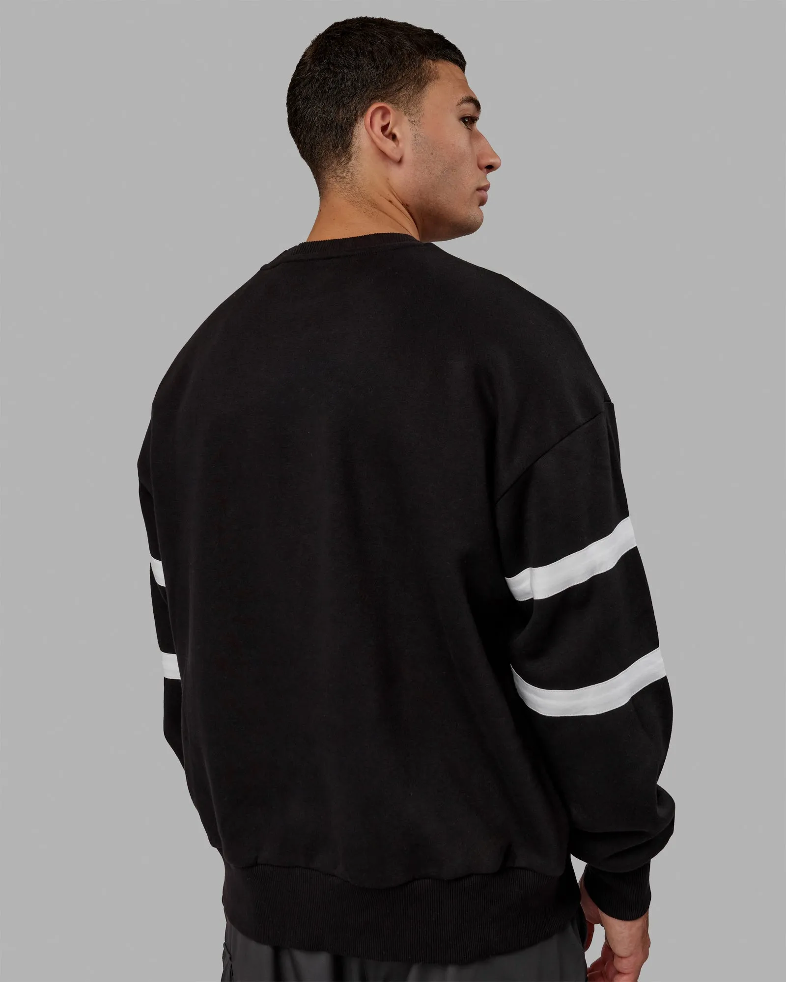 Unisex Collateral Sweater Oversize - Black-White sold by LSKD product image thumbnail 4