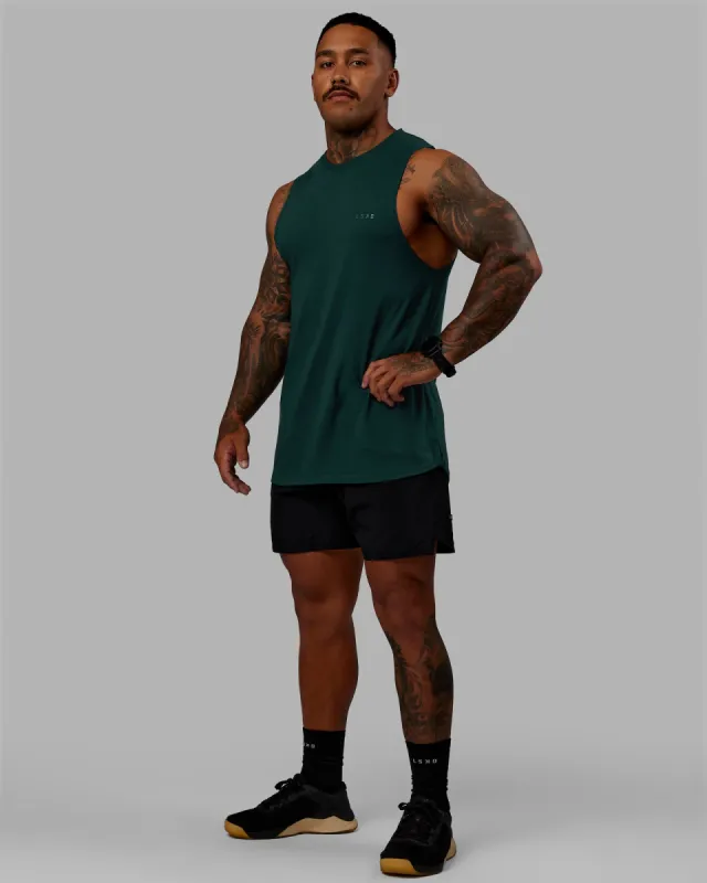 Deluxe PimaFLX Tank - Dark Moss sold by LSKD