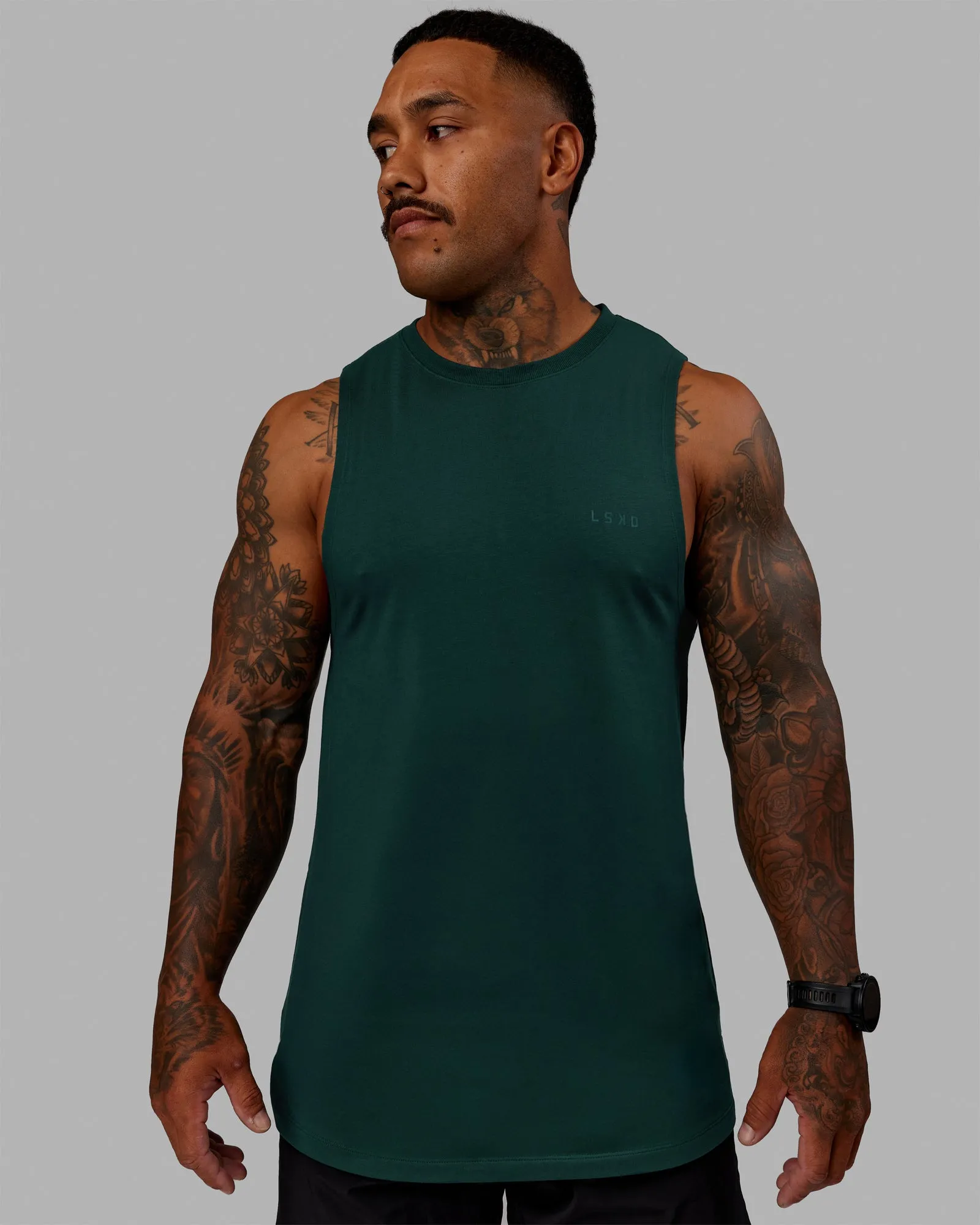 Deluxe PimaFLX Tank - Dark Moss sold by LSKD product image thumbnail 2