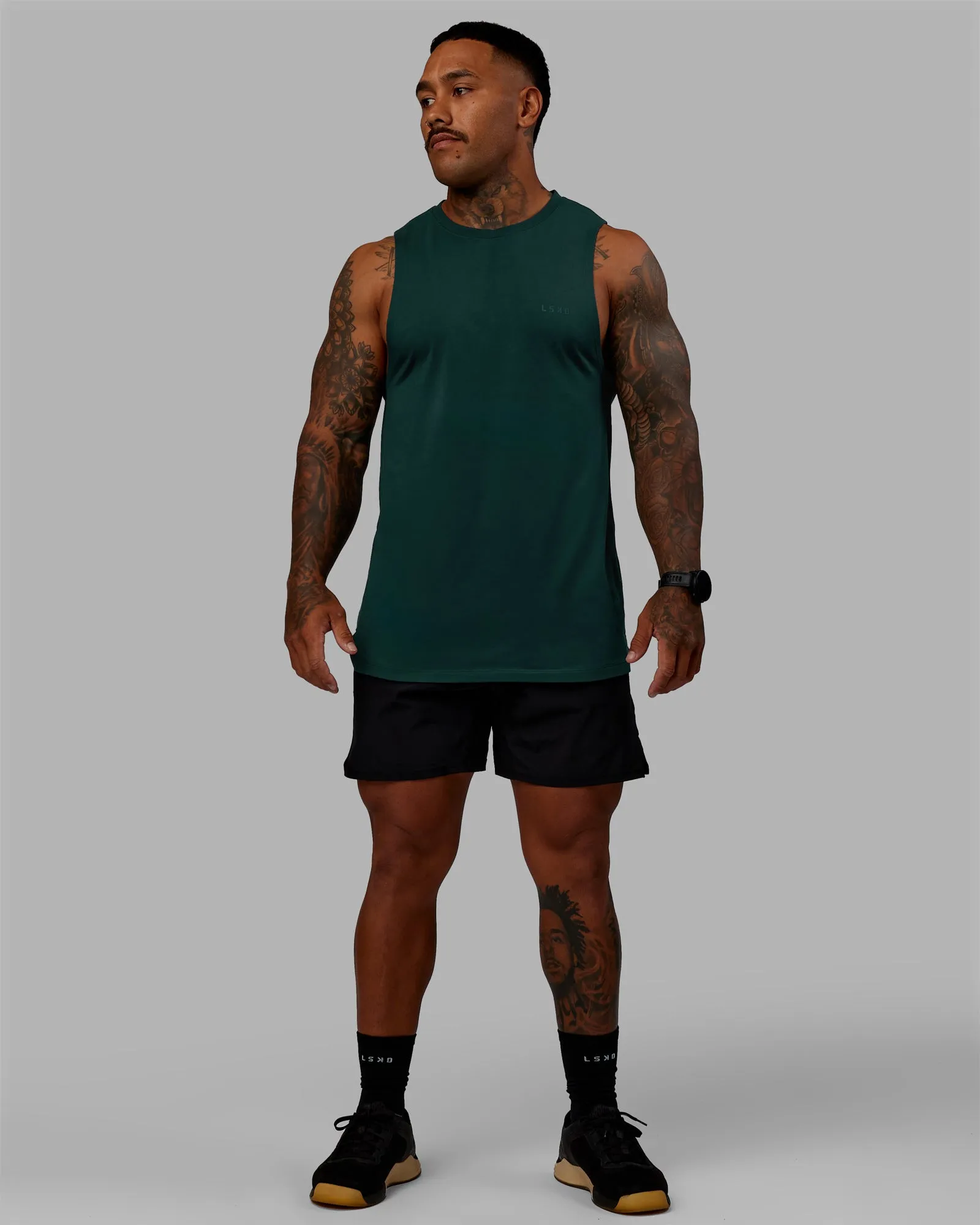Deluxe PimaFLX Tank - Dark Moss sold by LSKD product image thumbnail 5
