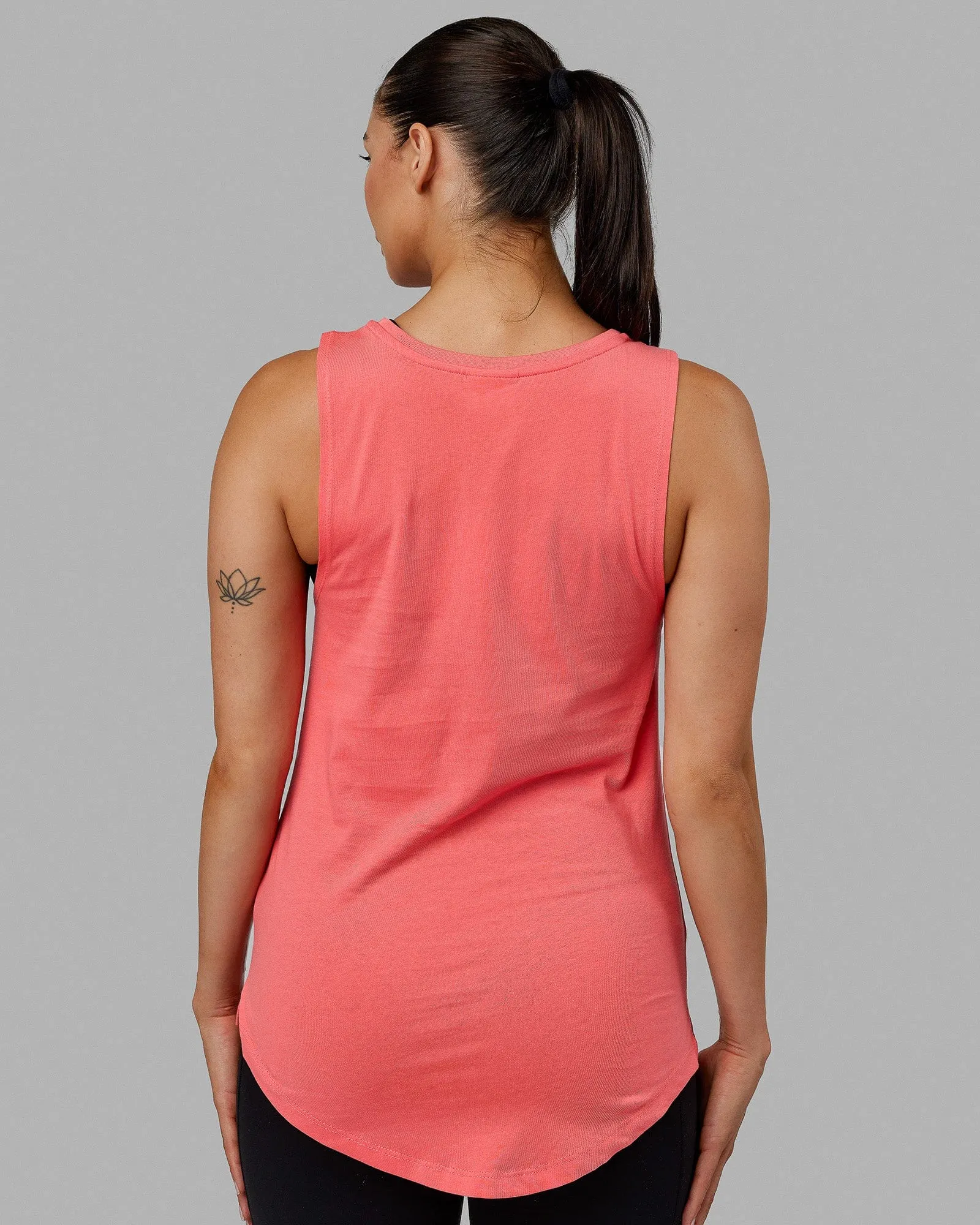 Luna Tank - Coral-White sold by LSKD product image thumbnail 4