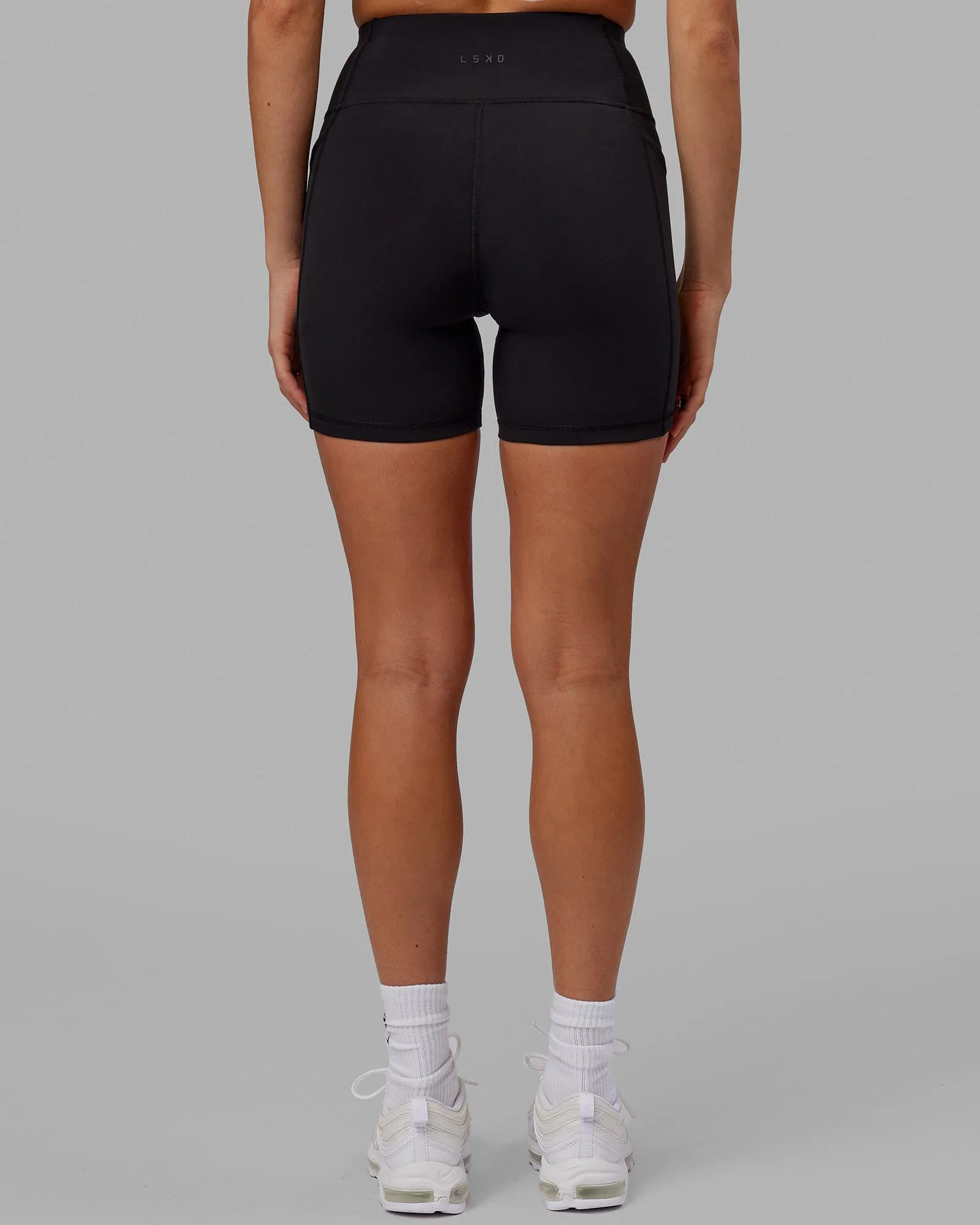 Rep Mid Short Tight - Black-Azure Blue sold by LSKD product image thumbnail 4