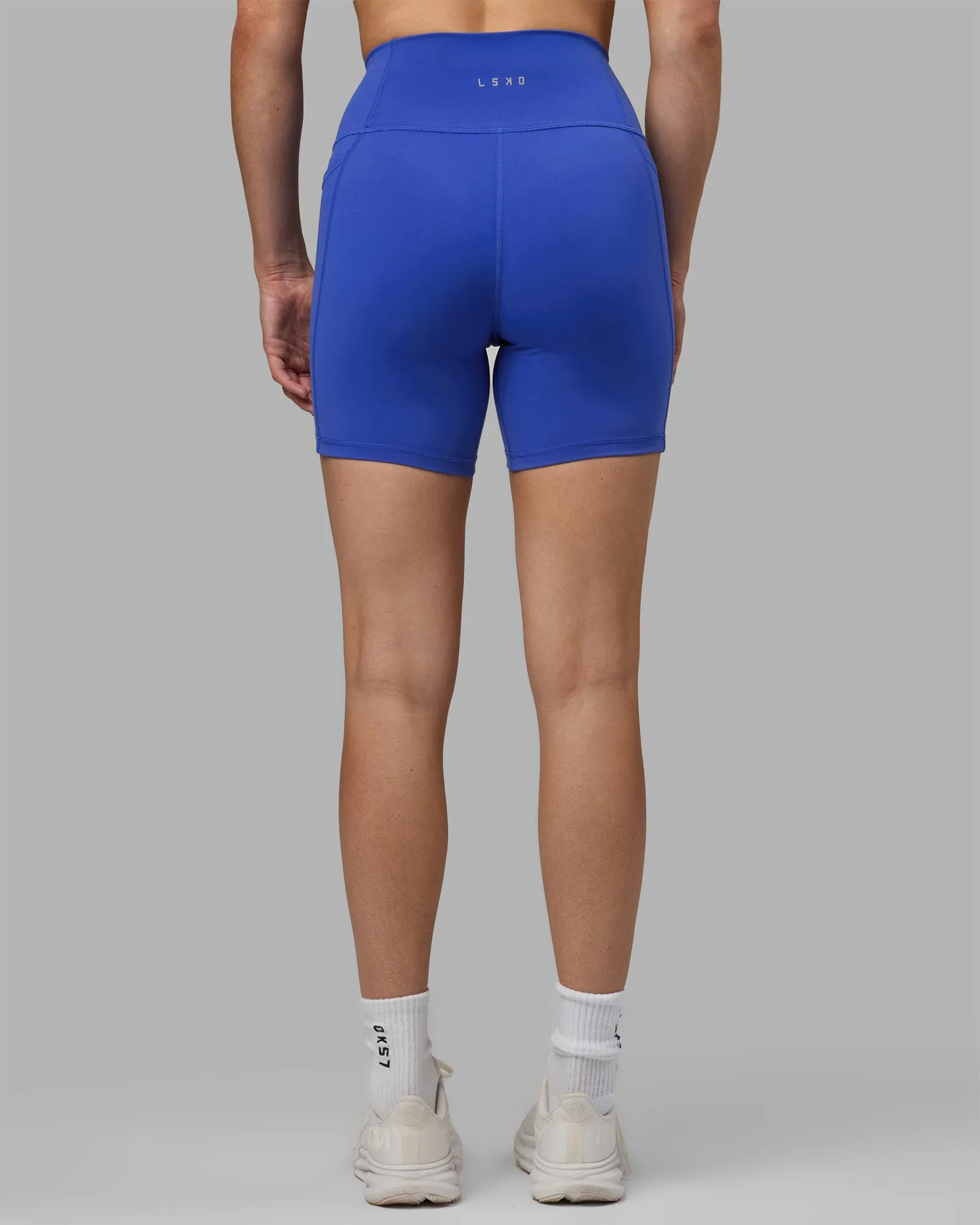 Fusion Mid Short Tights with Pockets - Power Cobalt sold by LSKD product image thumbnail 4