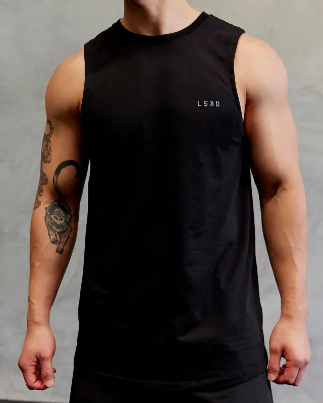 Deluxe PimaFLX Tank - Black sold by LSKD