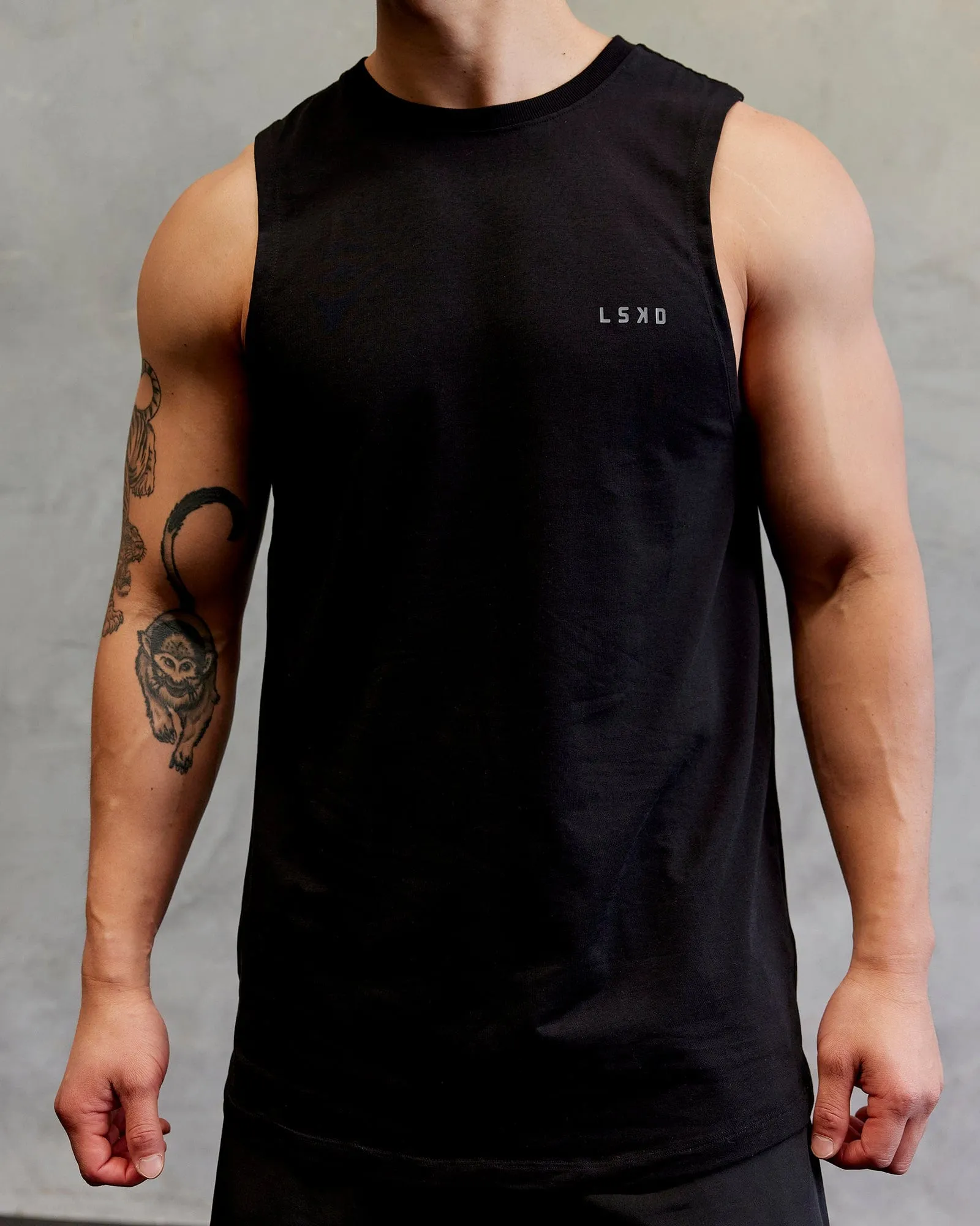 Deluxe PimaFLX Tank - Black sold by LSKD