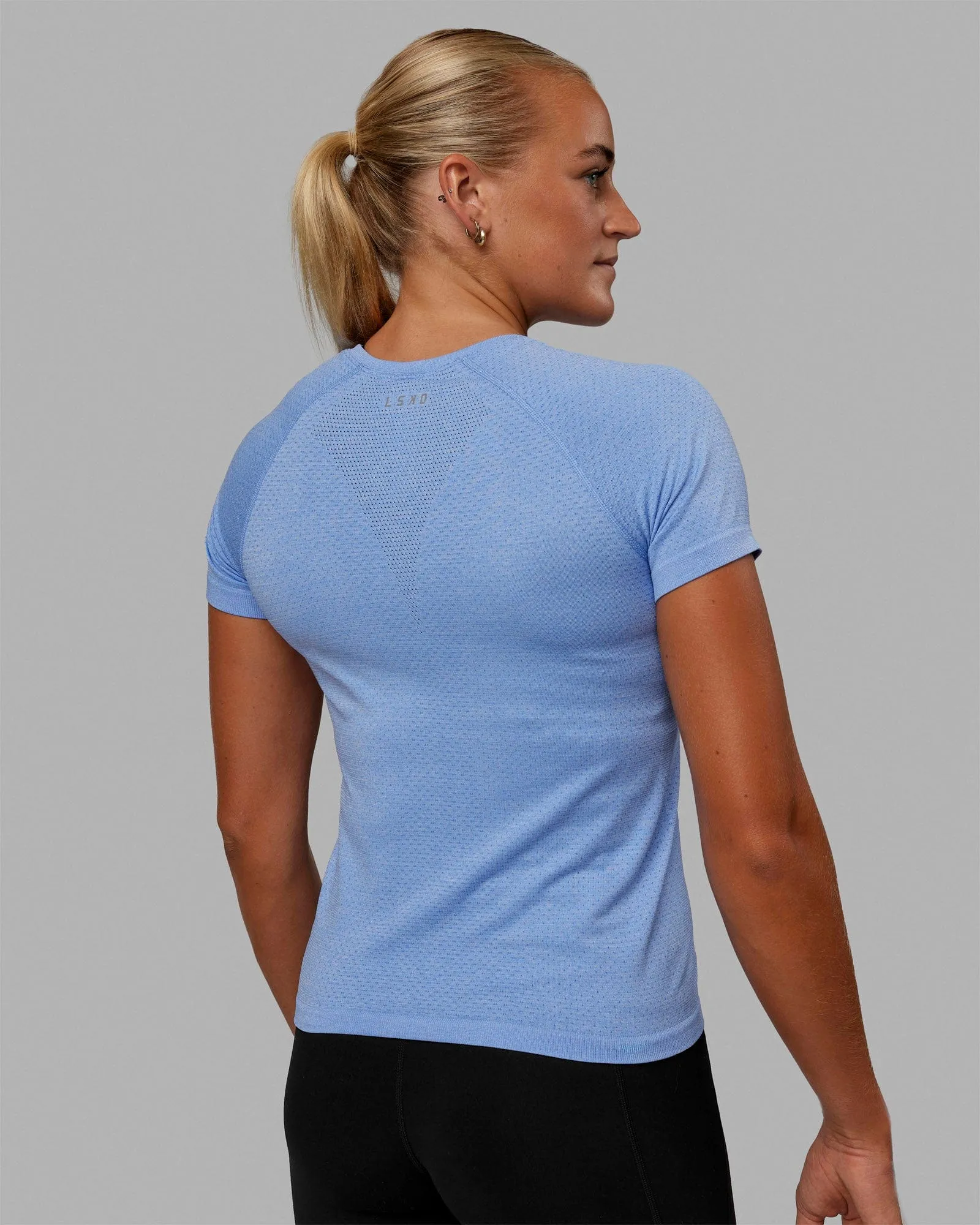 AeroFLX+ Seamless Tee - Cornflower Blue Marl sold by LSKD product image thumbnail 4