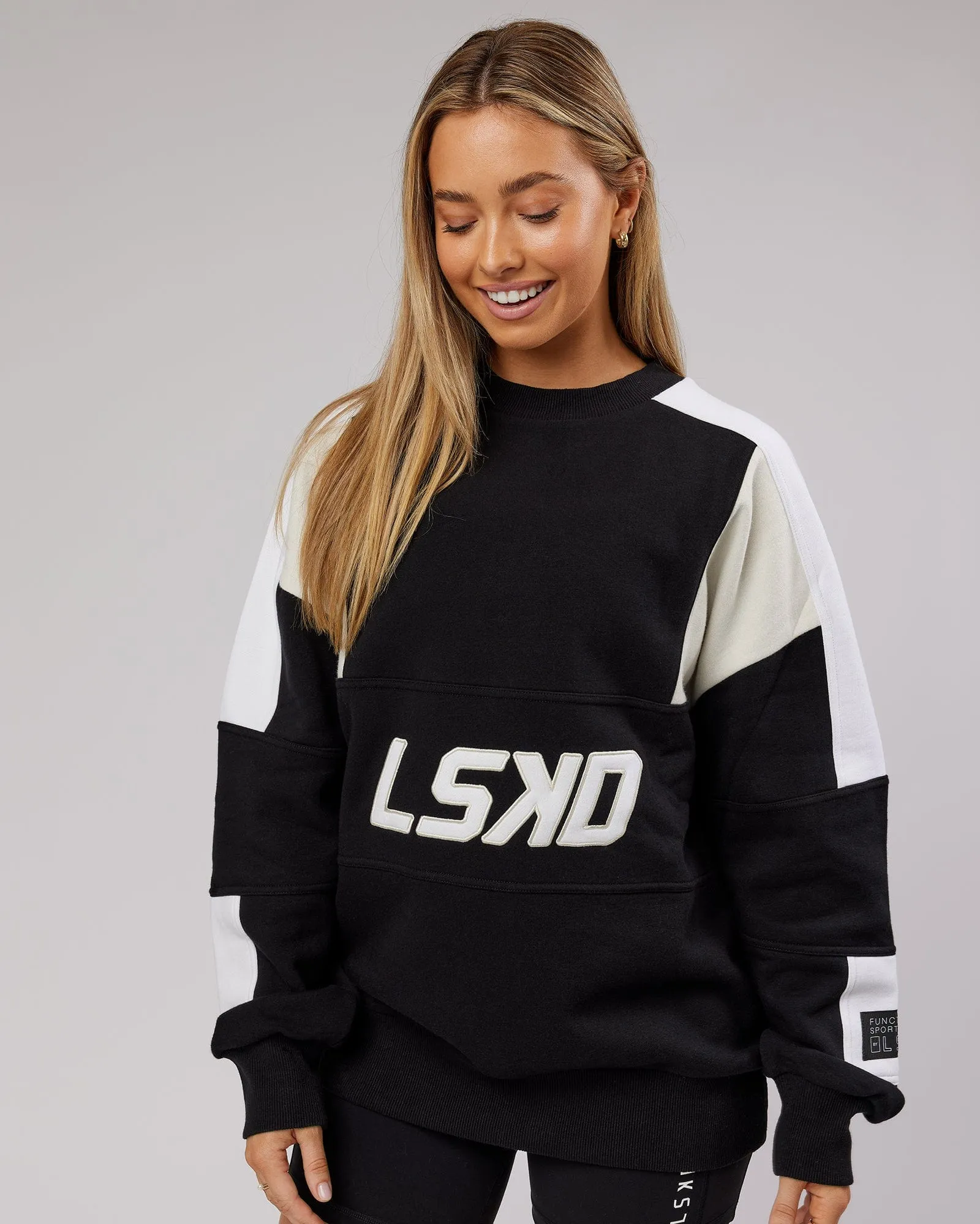 Unisex Slam Sweater Oversize - Black-Bone sold by LSKD product image thumbnail 5