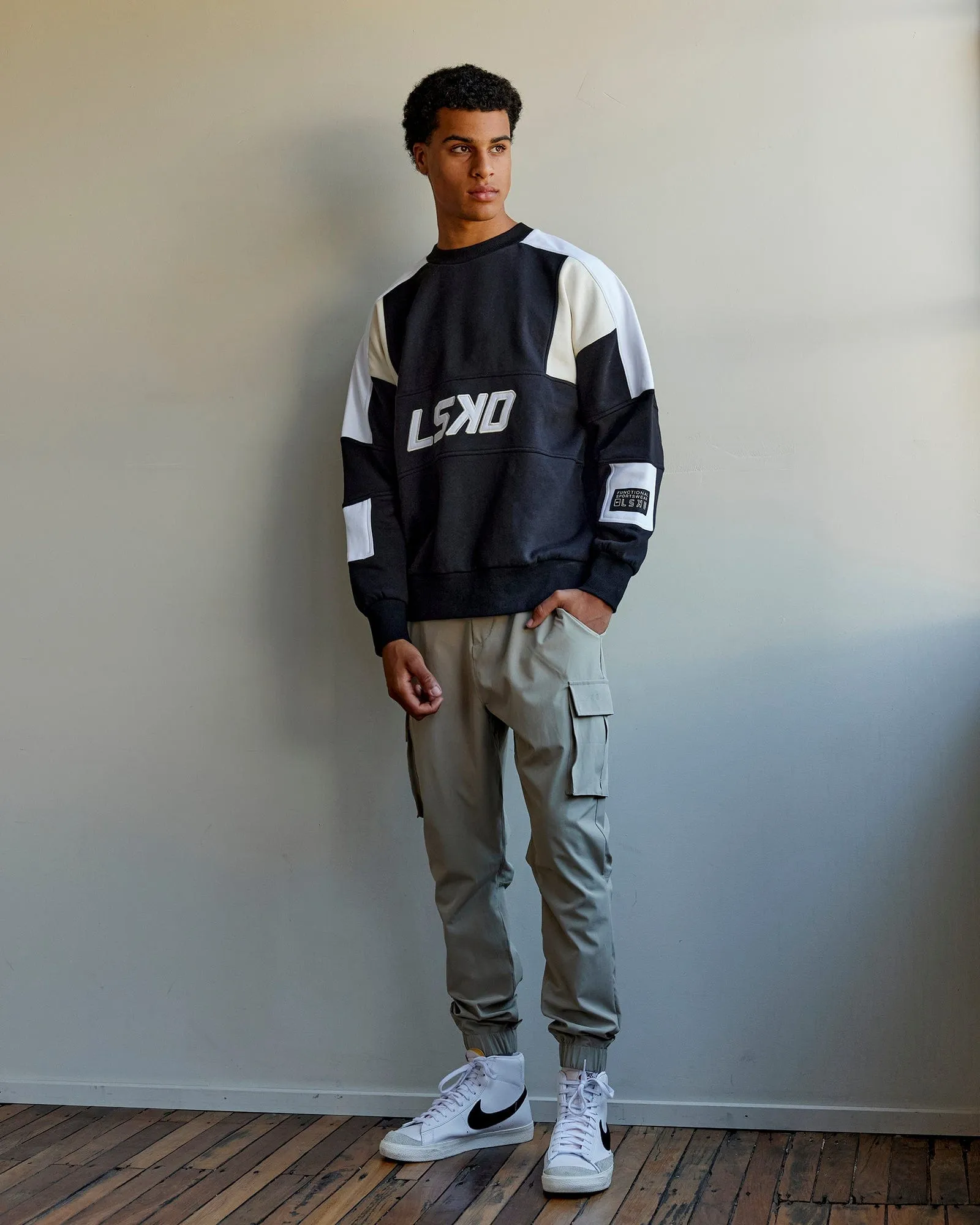 Unisex Slam Sweater Oversize - Black-Bone sold by LSKD product image thumbnail 2