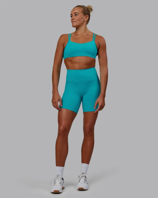 Elixir Mid Short Tight With Pockets - Blue Bird sold by LSKD