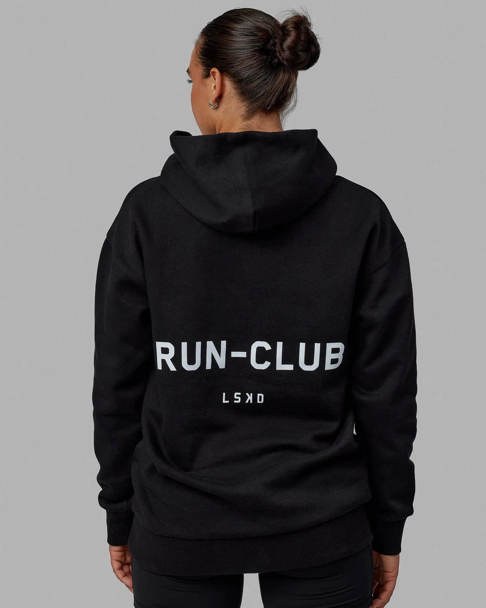 RUN-CLUB Hoodie Oversize - Black sold by LSKD product image thumbnail 4