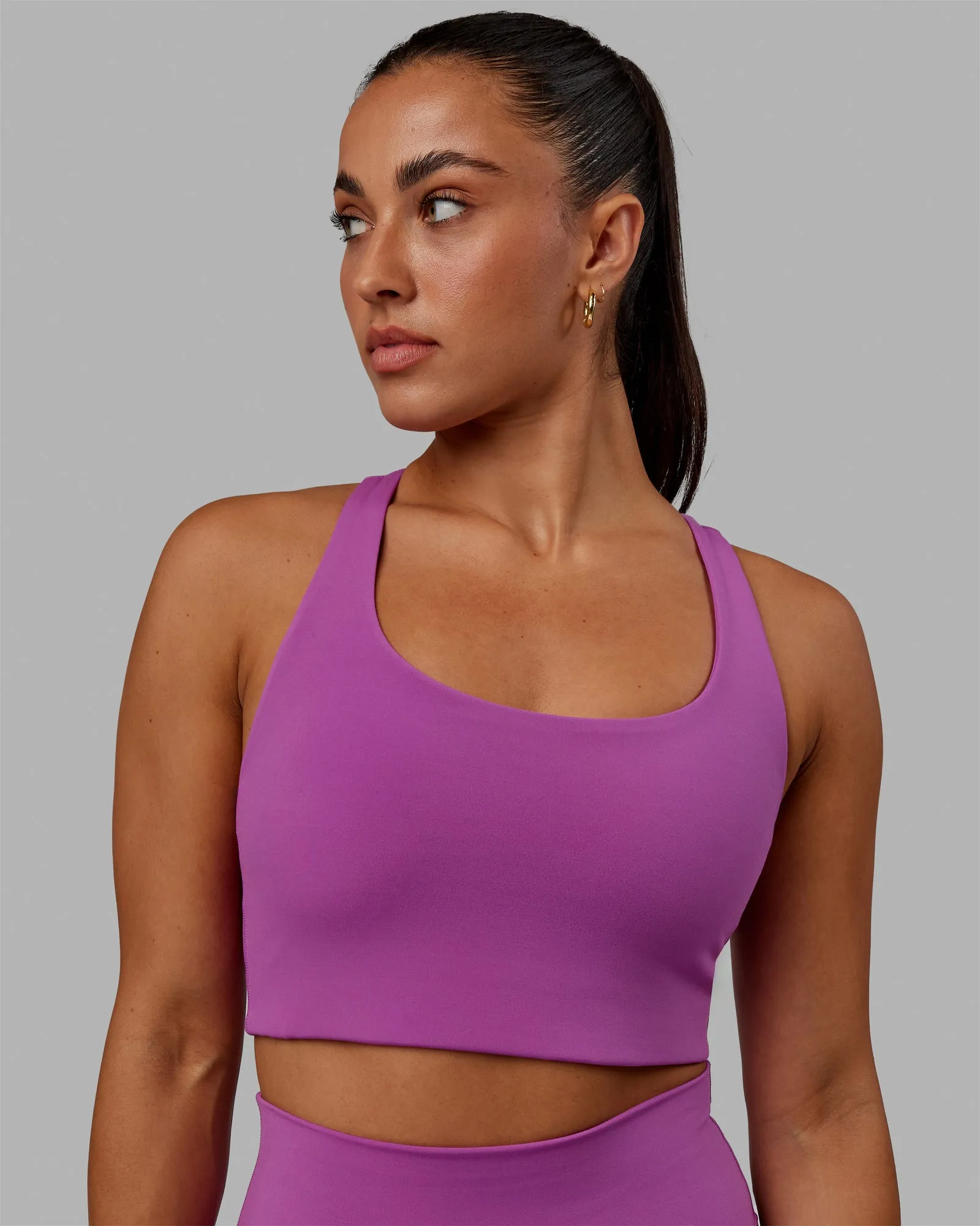 Ace Long Line Bra - Hyper Violet sold by LSKD product image thumbnail 3