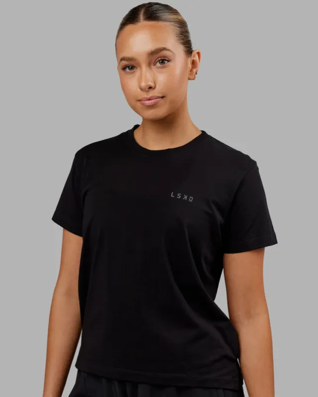 Deluxe PimaFLX Tee - Black sold by LSKD