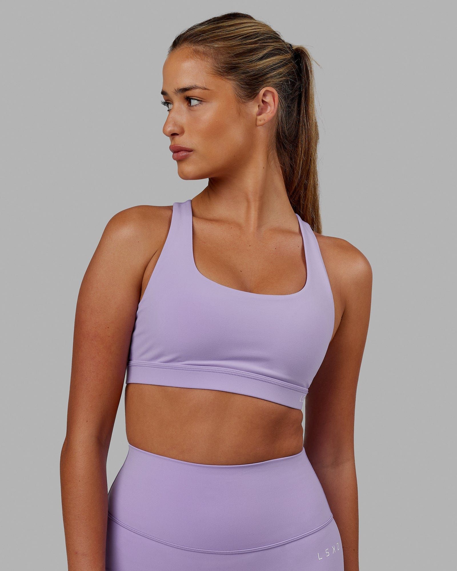 Base Sports Bra - Pale Lilac sold by LSKD