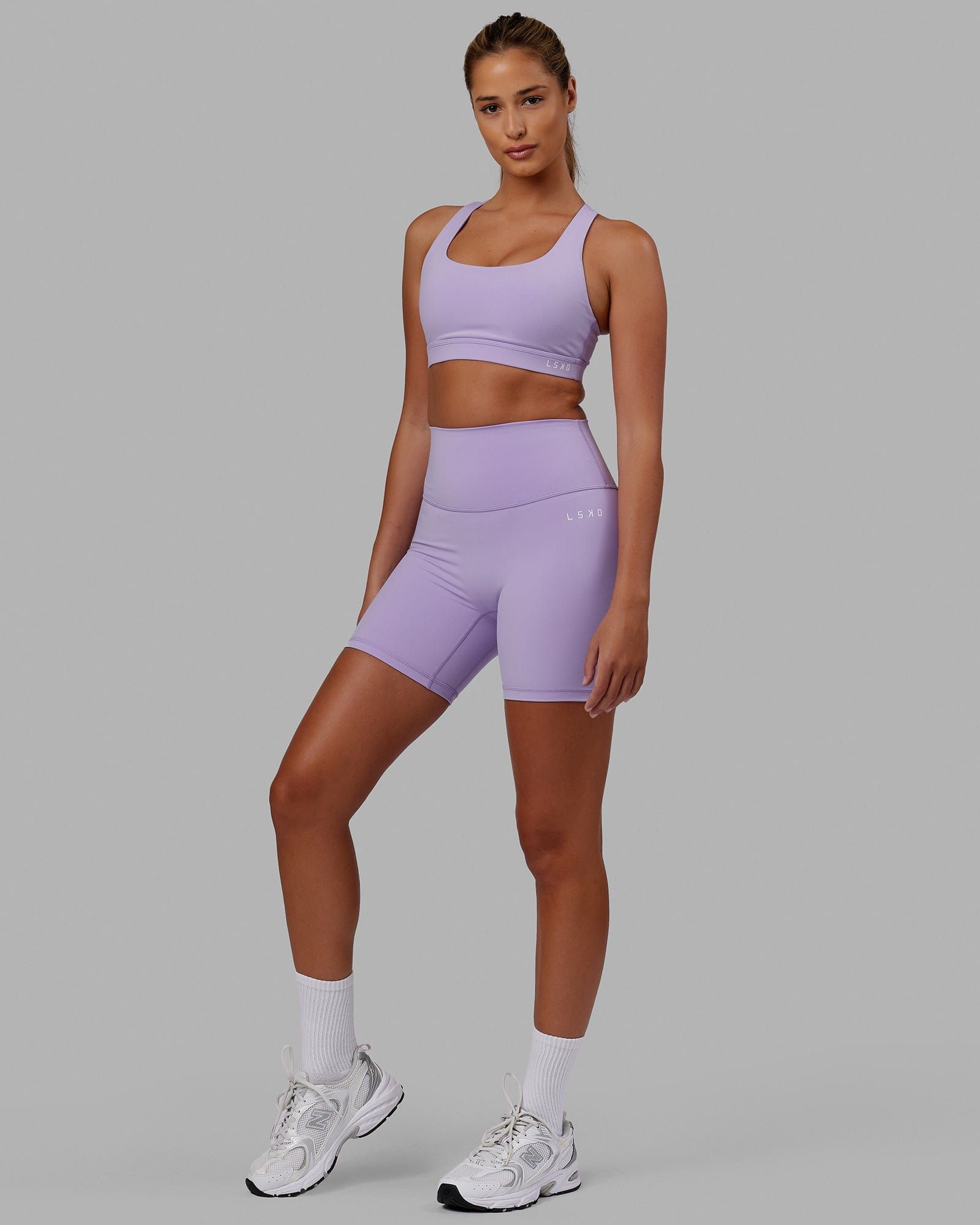 Base Sports Bra - Pale Lilac sold by LSKD product image thumbnail 3