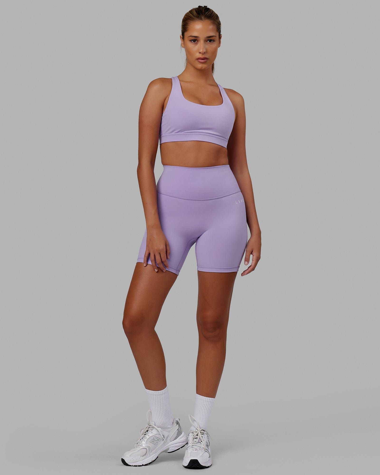Base Sports Bra - Pale Lilac sold by LSKD product image thumbnail 2