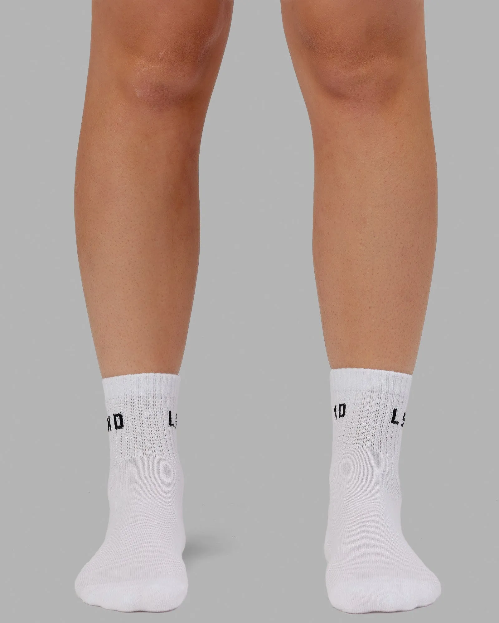 Daily Quarter Sock 3 Pack - White-Black sold by LSKD product image thumbnail 2