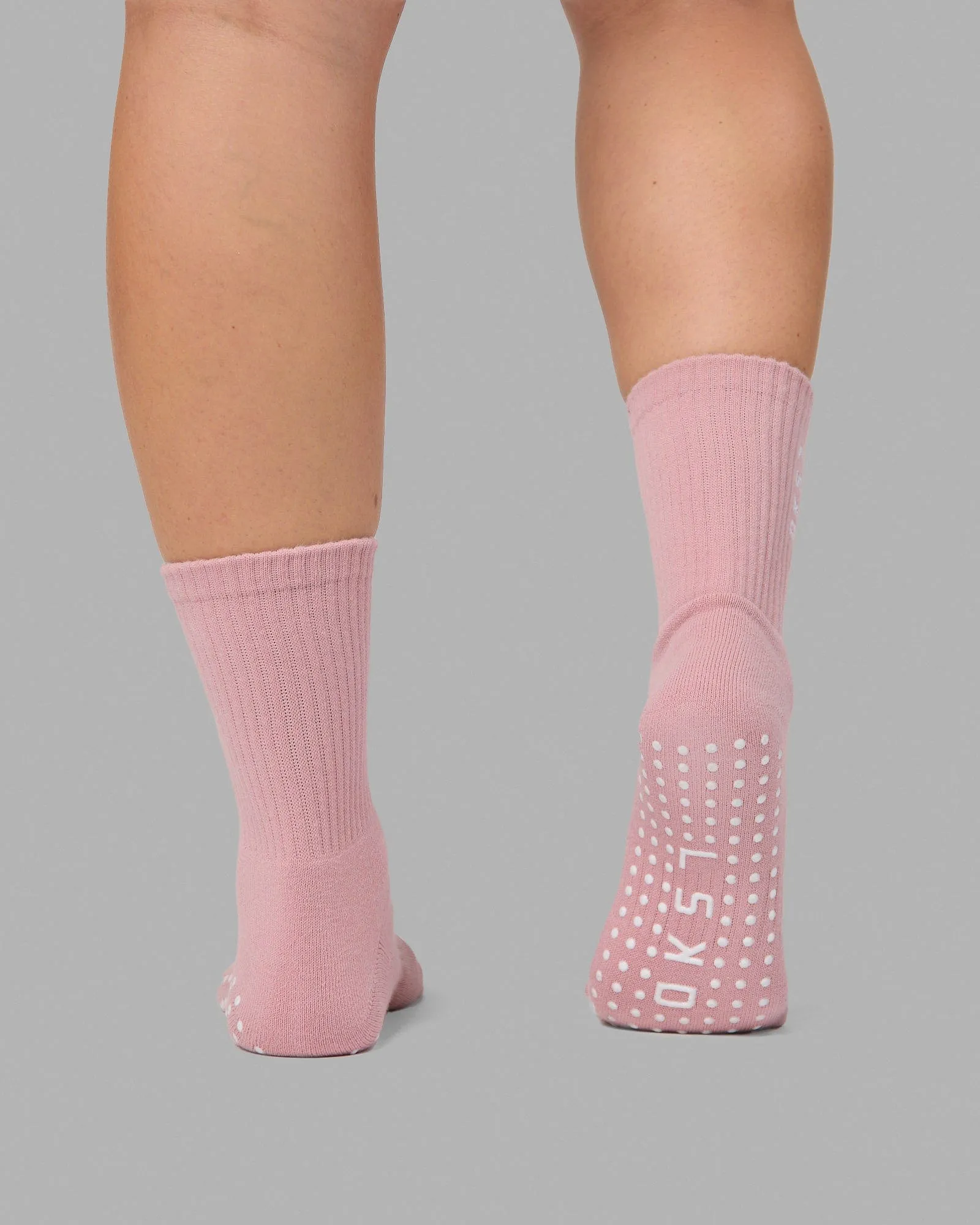 Signal Pilates Socks - Muted Pink-White sold by LSKD product image thumbnail 2