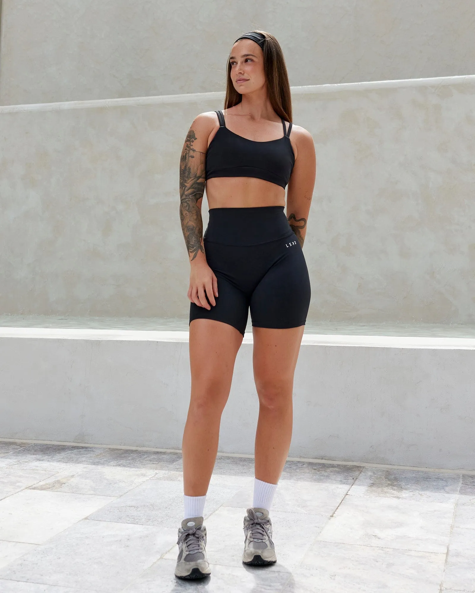 Structure Sports Bra - Black sold by LSKD product image thumbnail 2