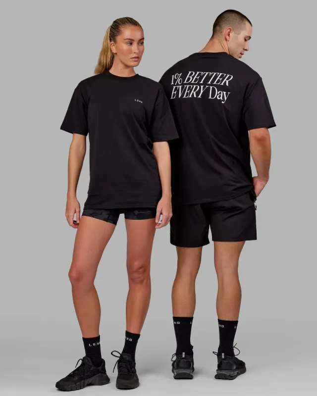 VS6 FLXCotton Tee Oversize - Black-White sold by LSKD