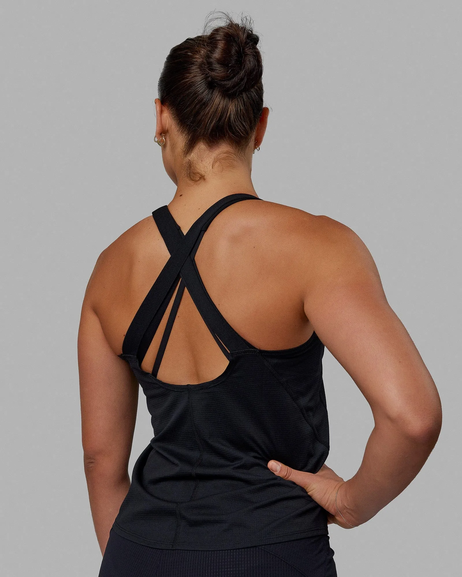 Run Club Performance Tank - Black-White sold by LSKD product image thumbnail 4